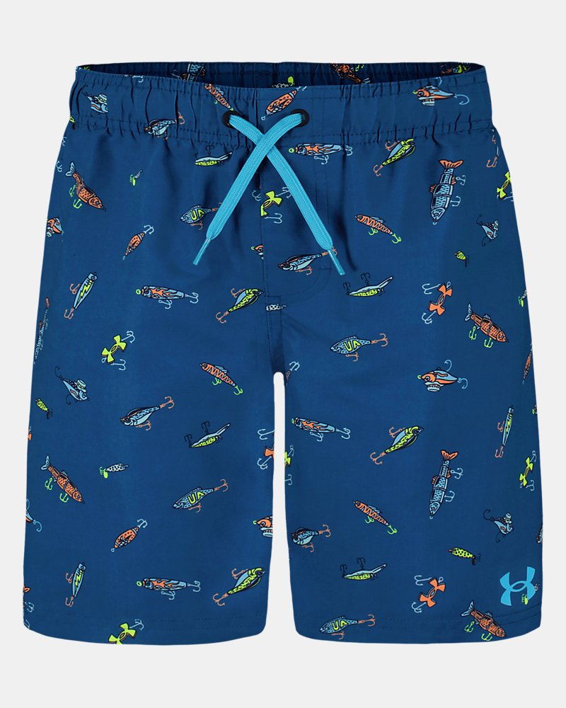 UA Lure Ditsy Boys' Volley Shorts - Blue