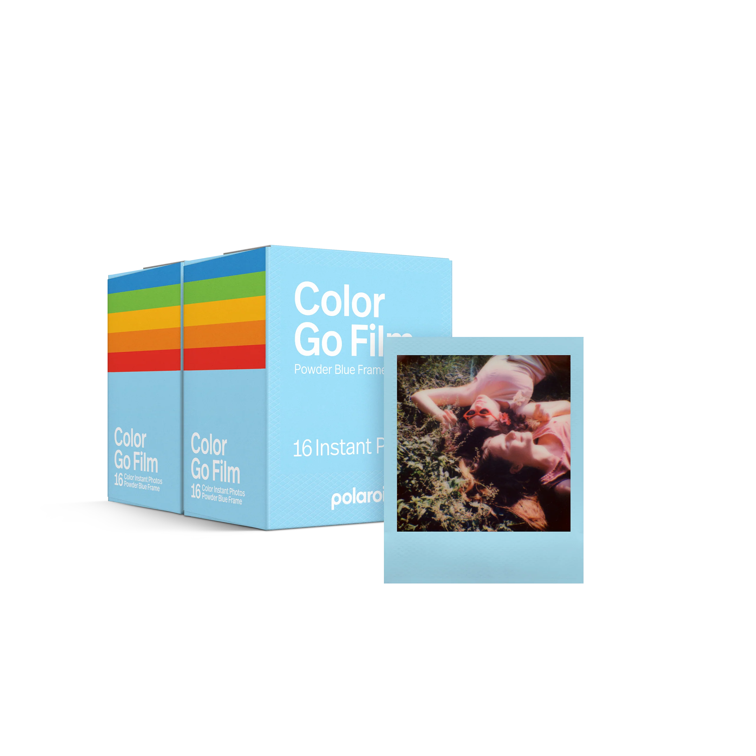 Polaroid Go Color Film Double Pack ?C Powder Blue Frame x2