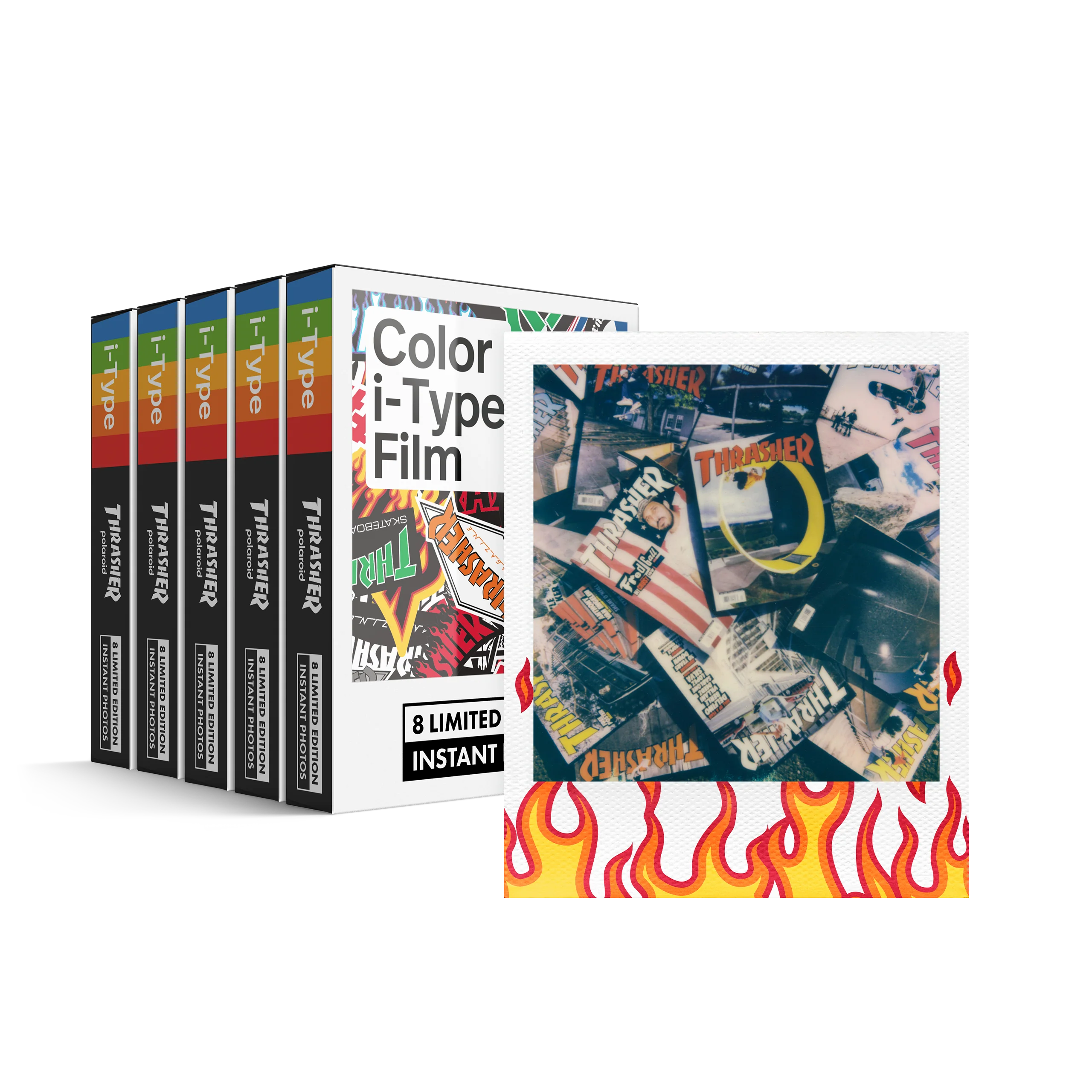 Polaroid Color i-Type Film ?C Thrasher Edition Five Pack