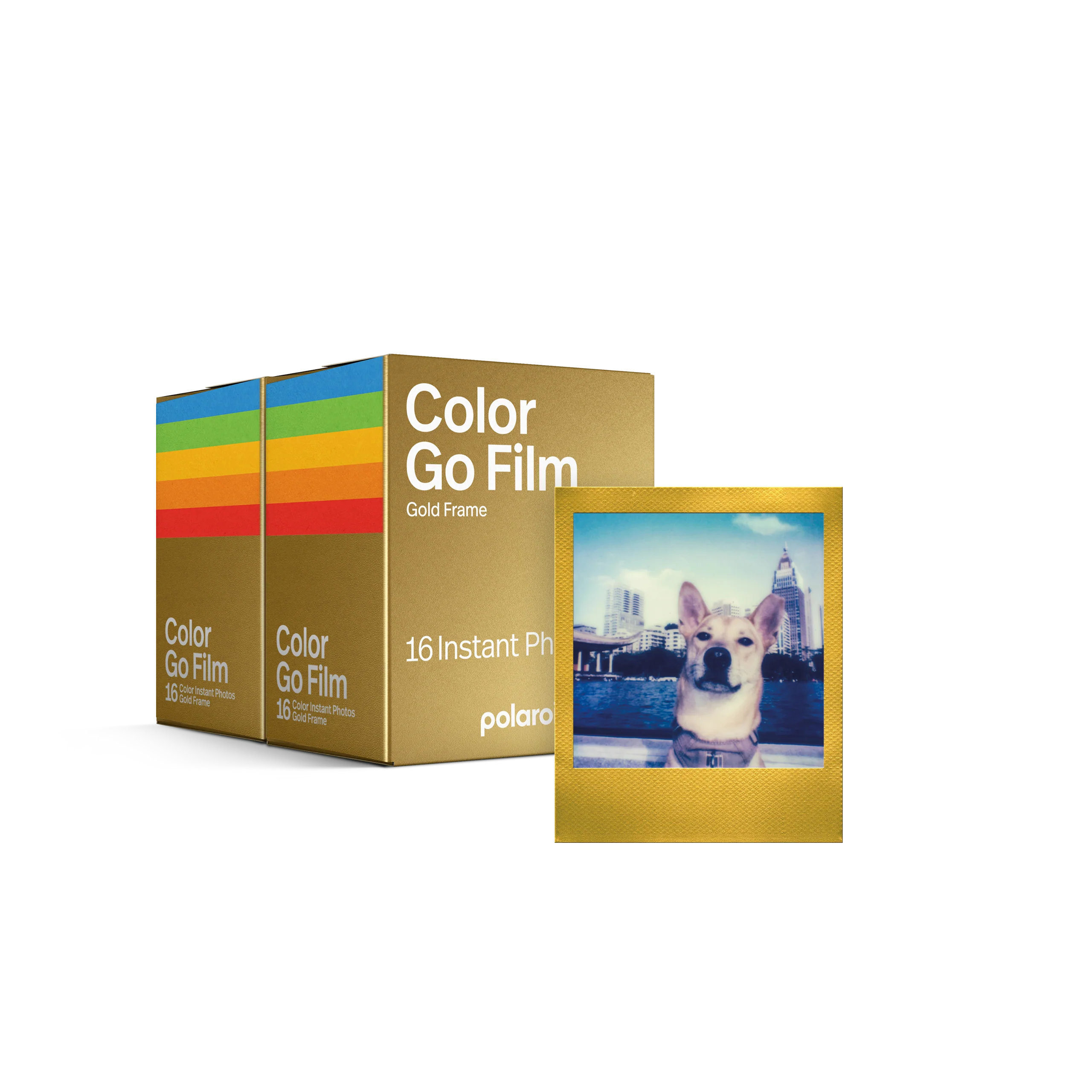 Polaroid Go Color Film Double Pack ?C Gold Frame x2