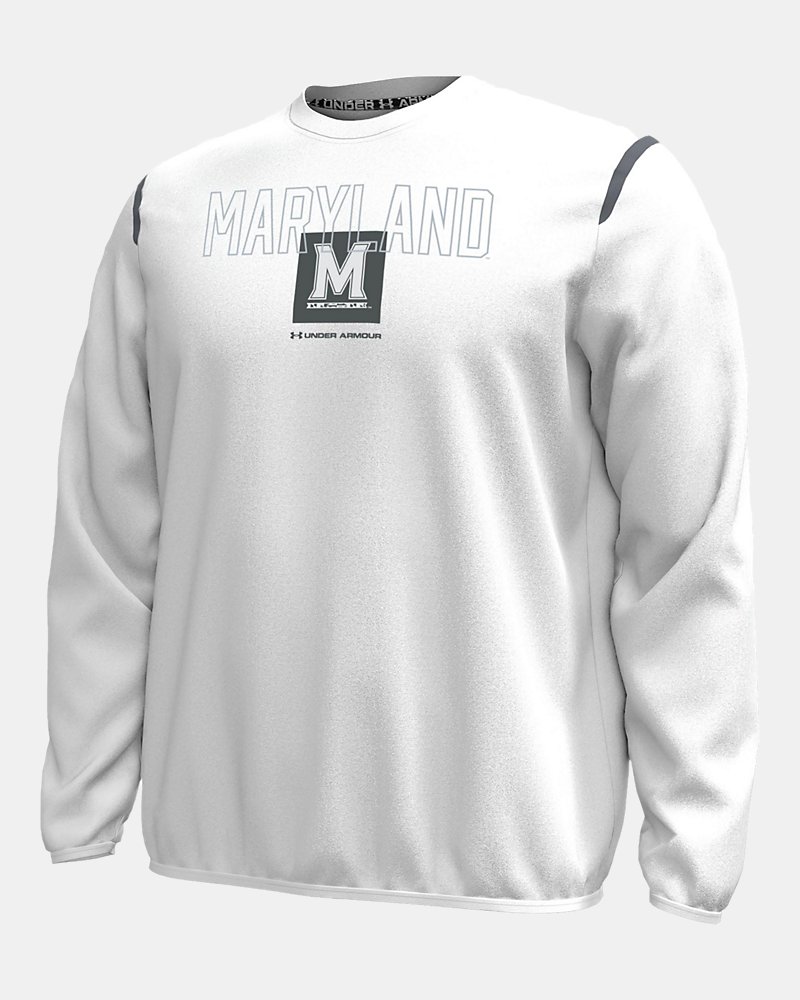 UA Unstoppable Fleece Collegiate Men's Crew - White