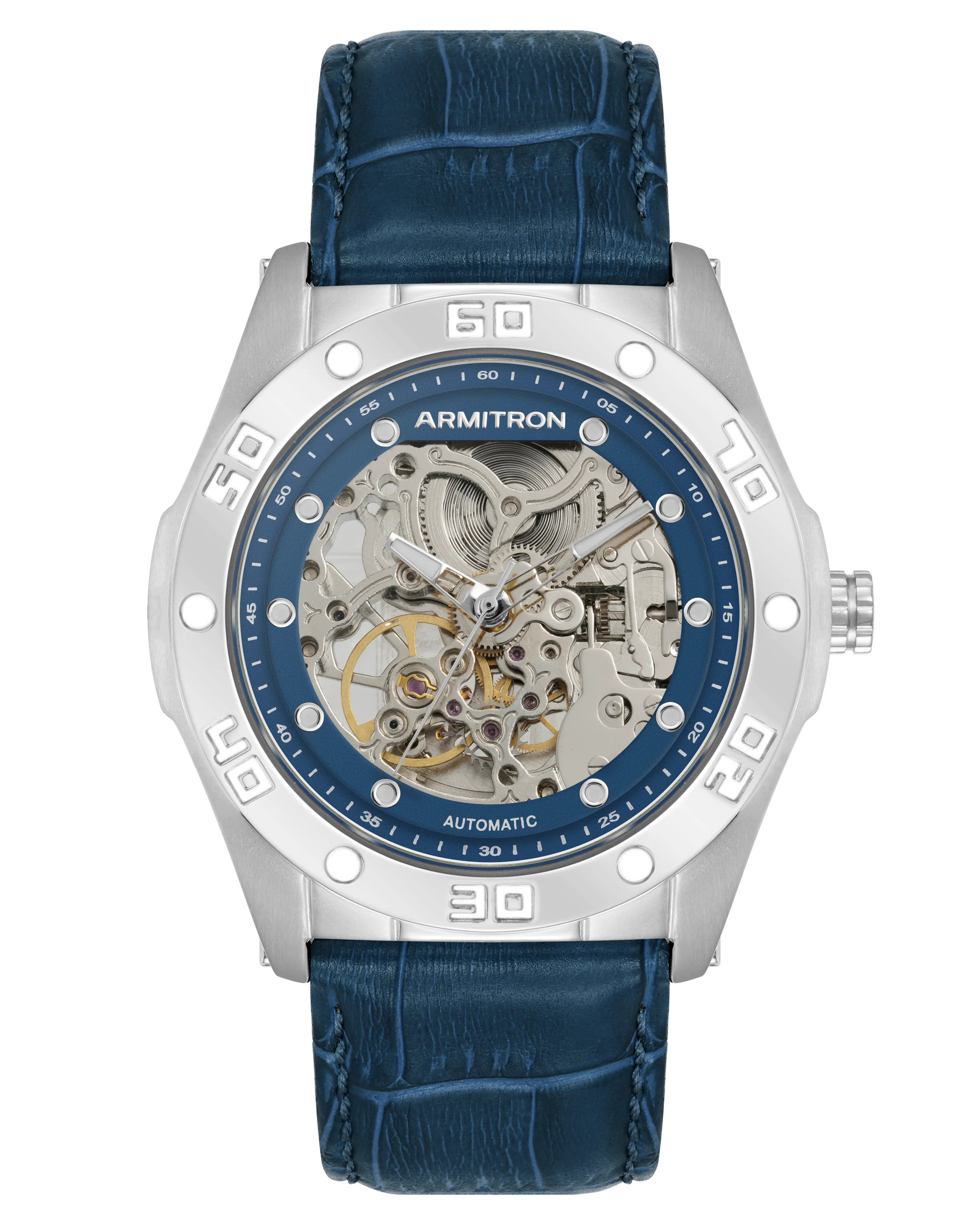 Skeleton? | 42mm, Navy/Silver
