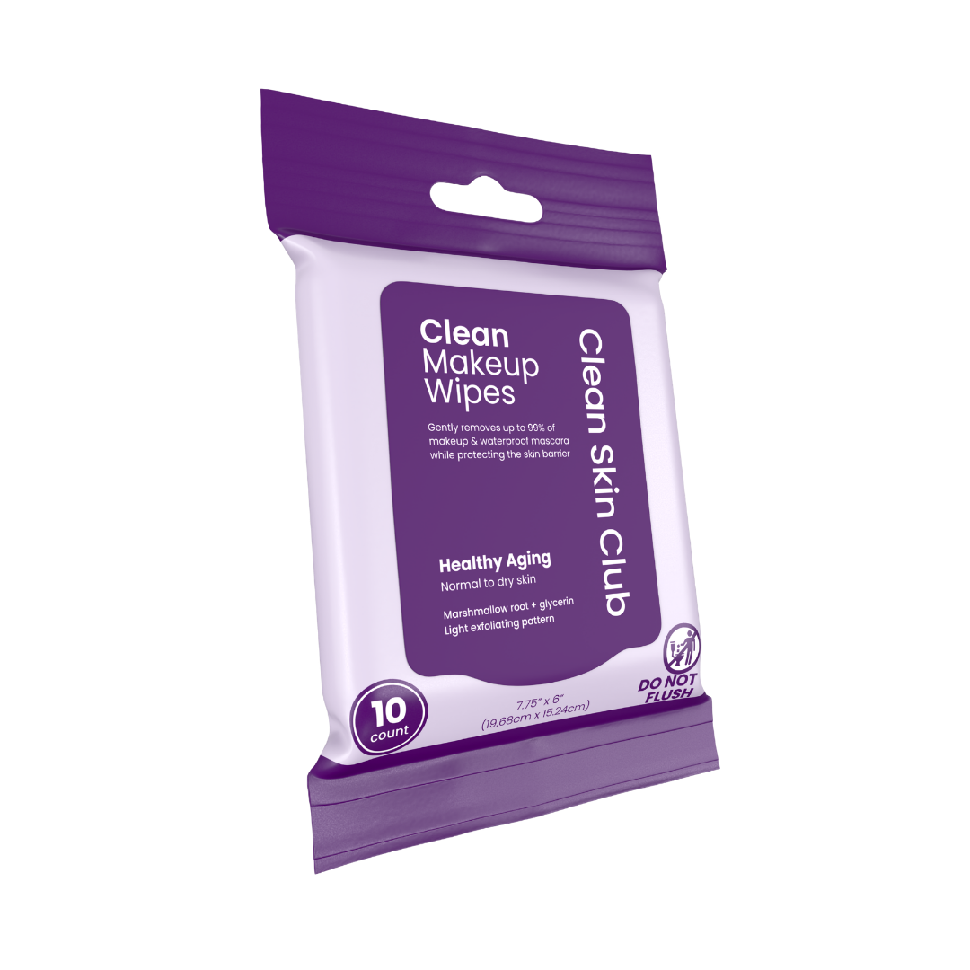 Clean Makeup Wipes Healthy Aging Travel - 10ct