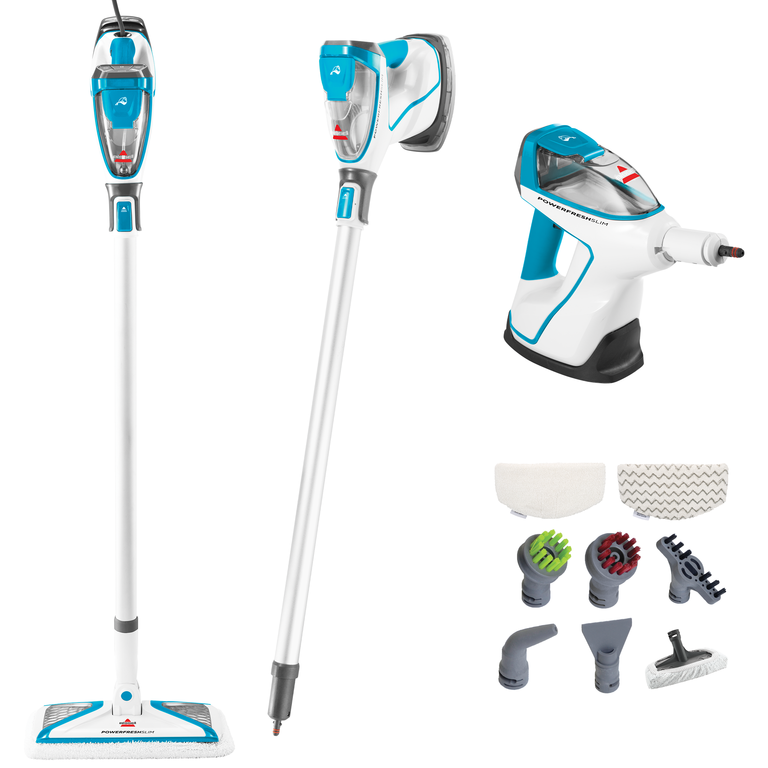 PowerFresh® Slim 3-in-1 Scrubbing & Sanitizing Steam Mop