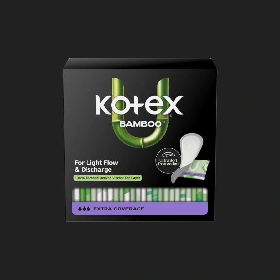 Bamboo Daily Wrapped Panty Liners, Extra Coverage Length