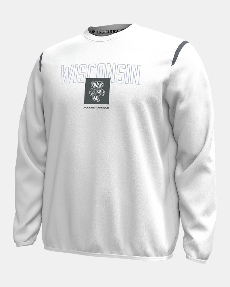 UA Unstoppable Fleece Collegiate Men's Crew - White