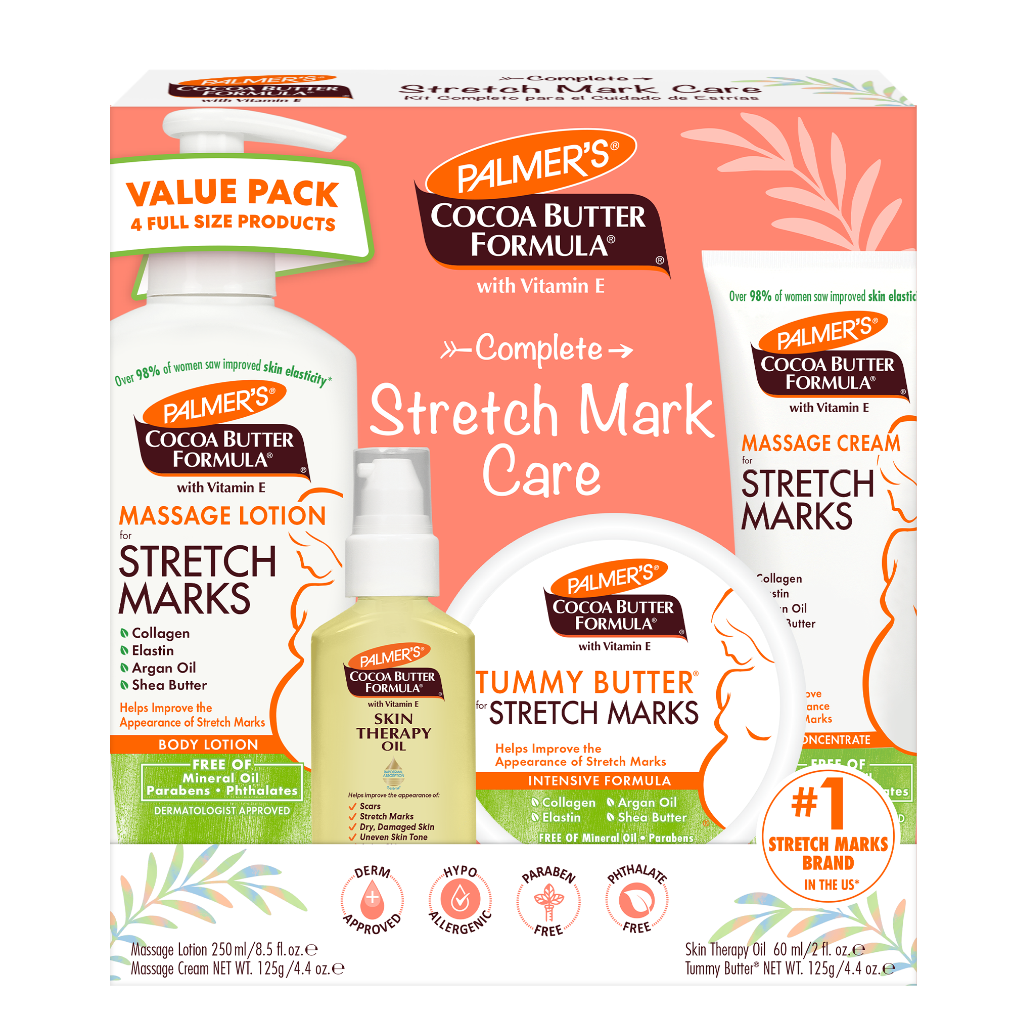 Complete Pregnancy Stretch Mark Care Kit