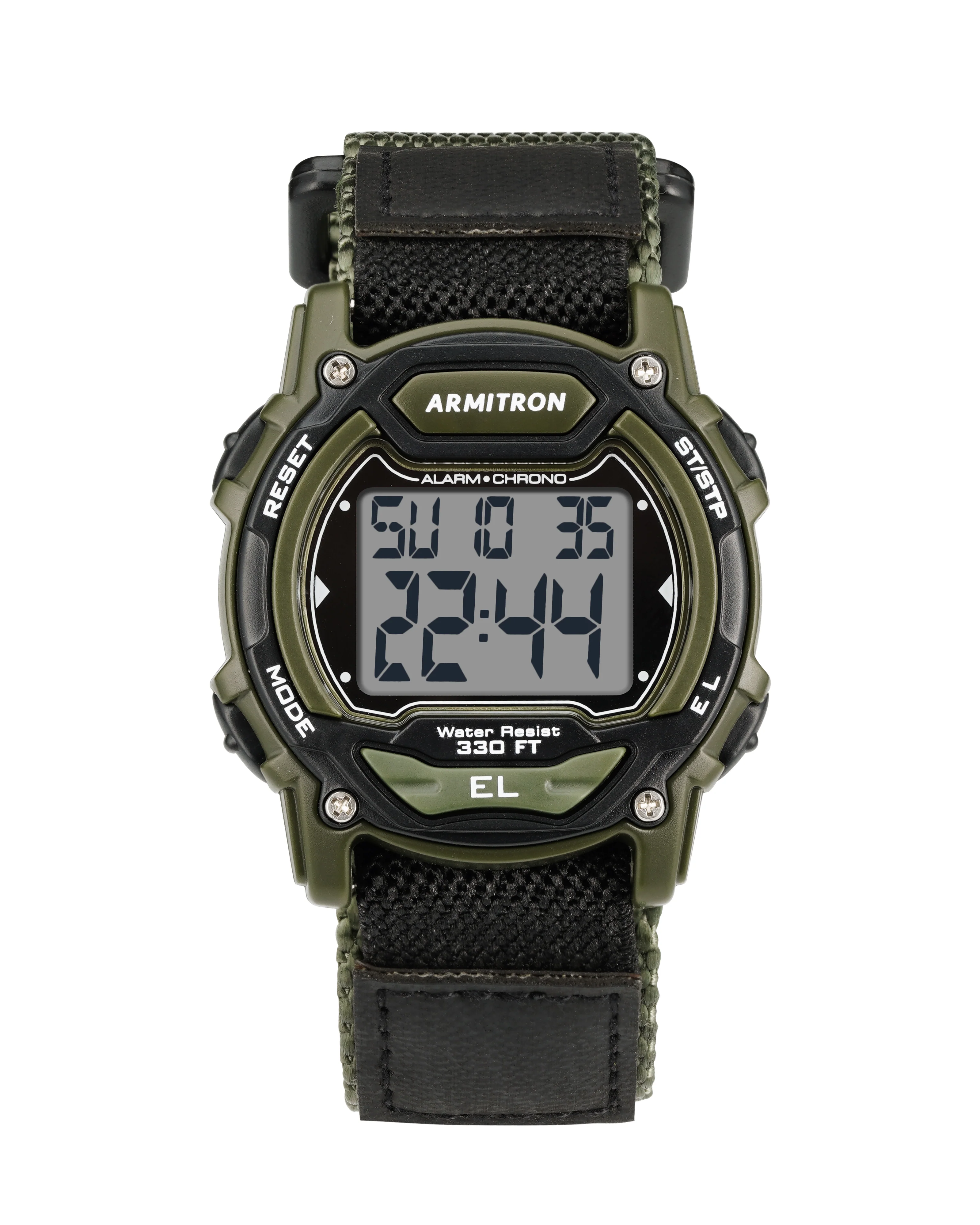 Armitron Sport Unisex Digital Chronograph Nylon Strap Watch 45/7004DGN