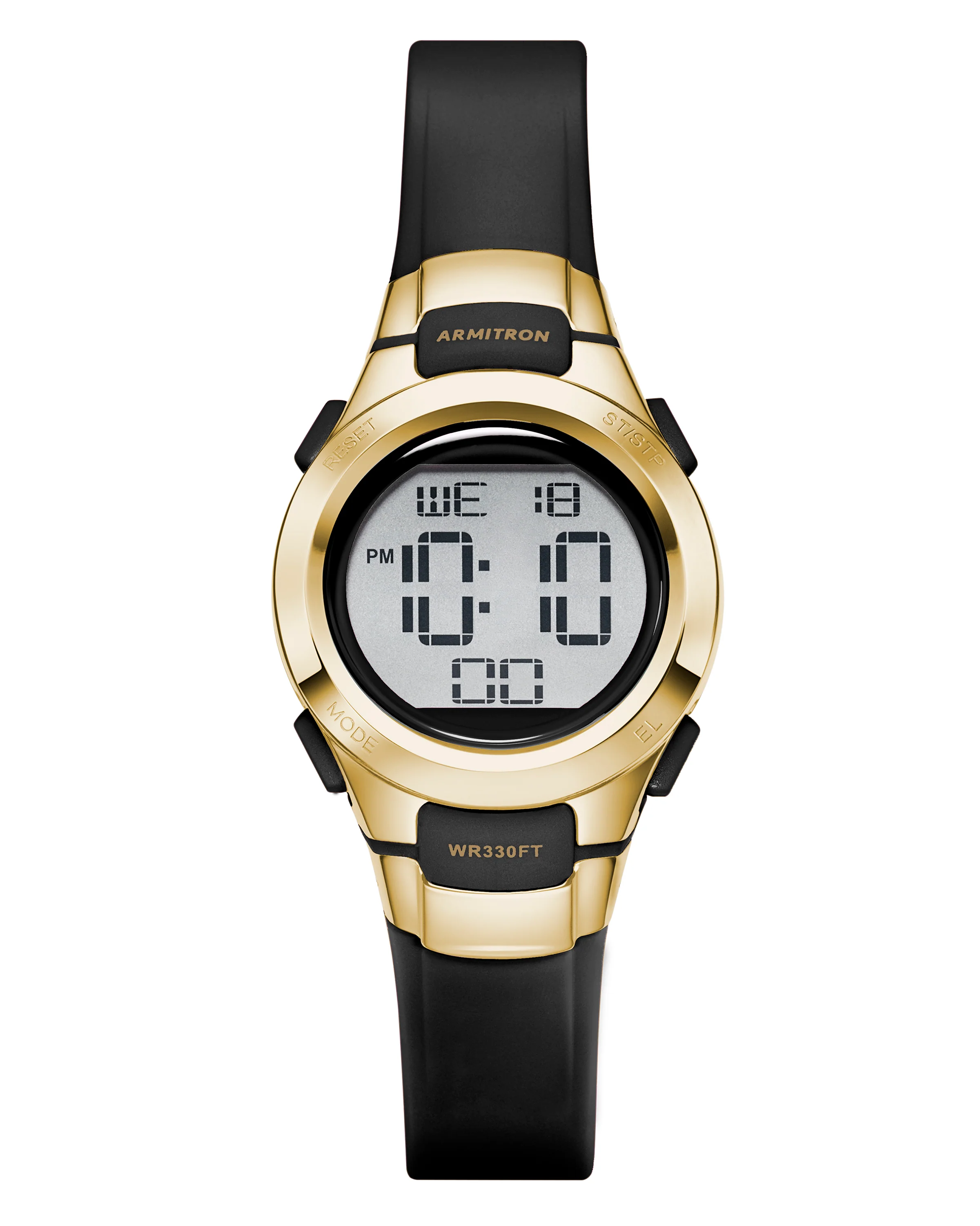 Armitron Sport Women's Digital Chronograph Resin Strap Watch 45/7012GBK
