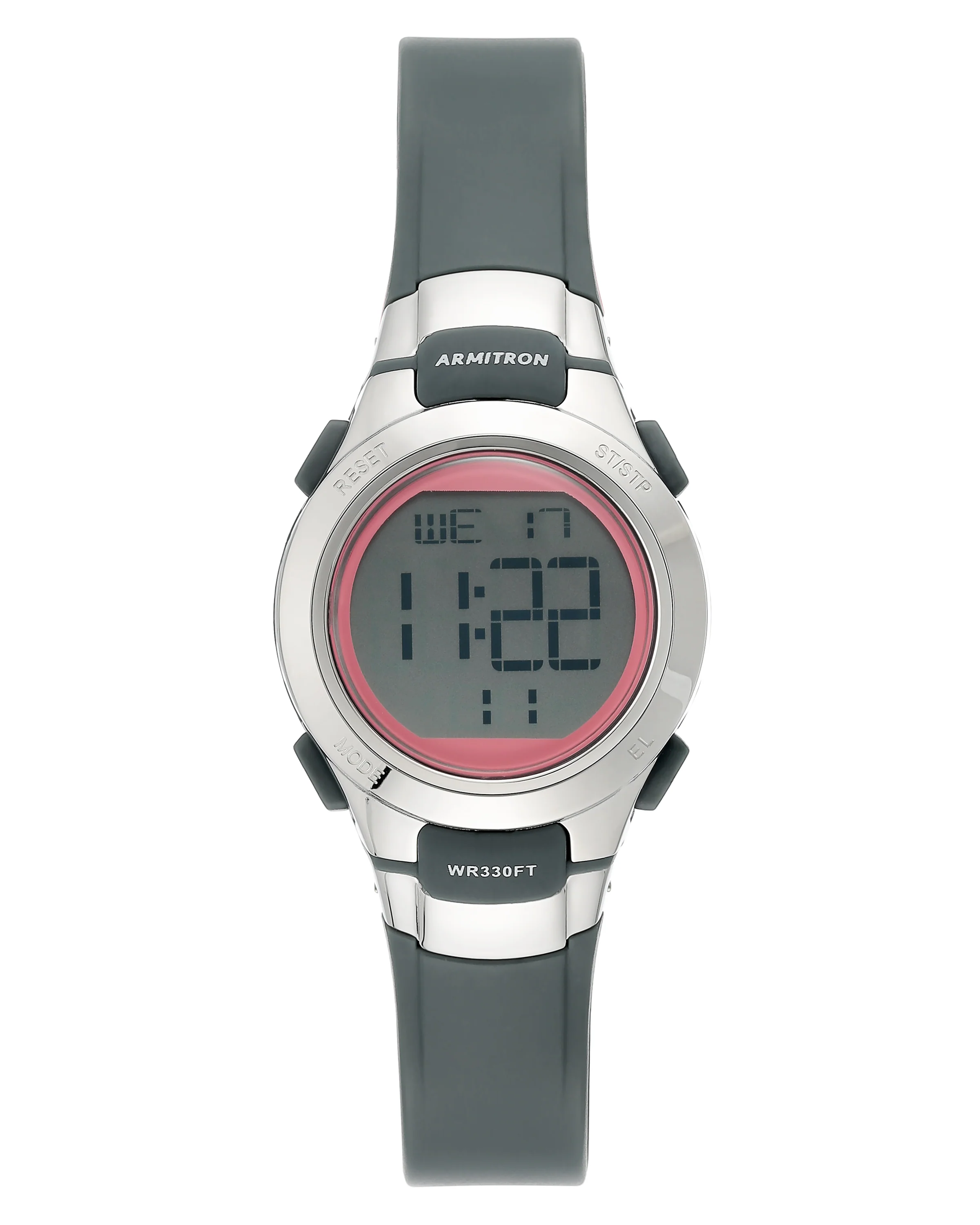 Armitron Sport Women's Digital Chronograph Resin Strap Watch 45/7012PGY