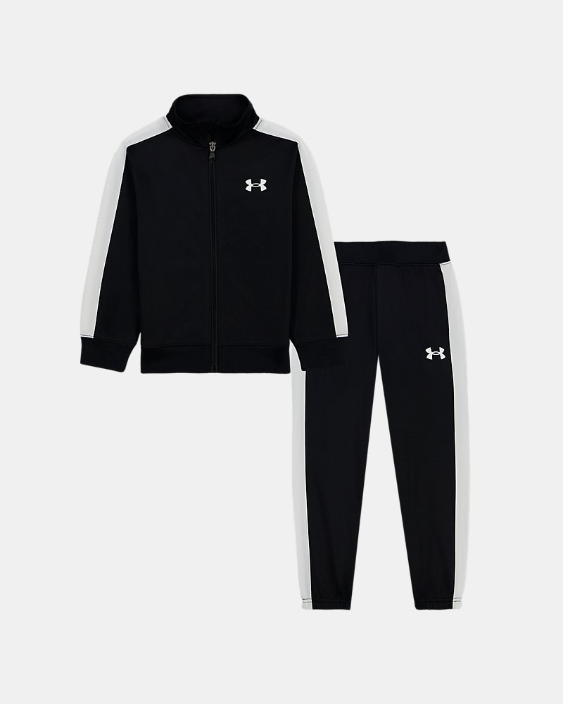 UA Tricot Knit Infant Boys' Track Suit - Black