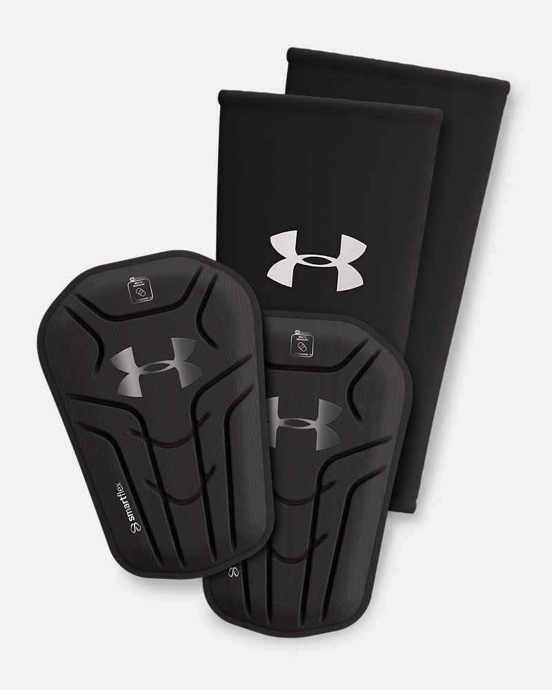 UA Challenger Elite Adult Slip-In Soccer Shin Guard - Black