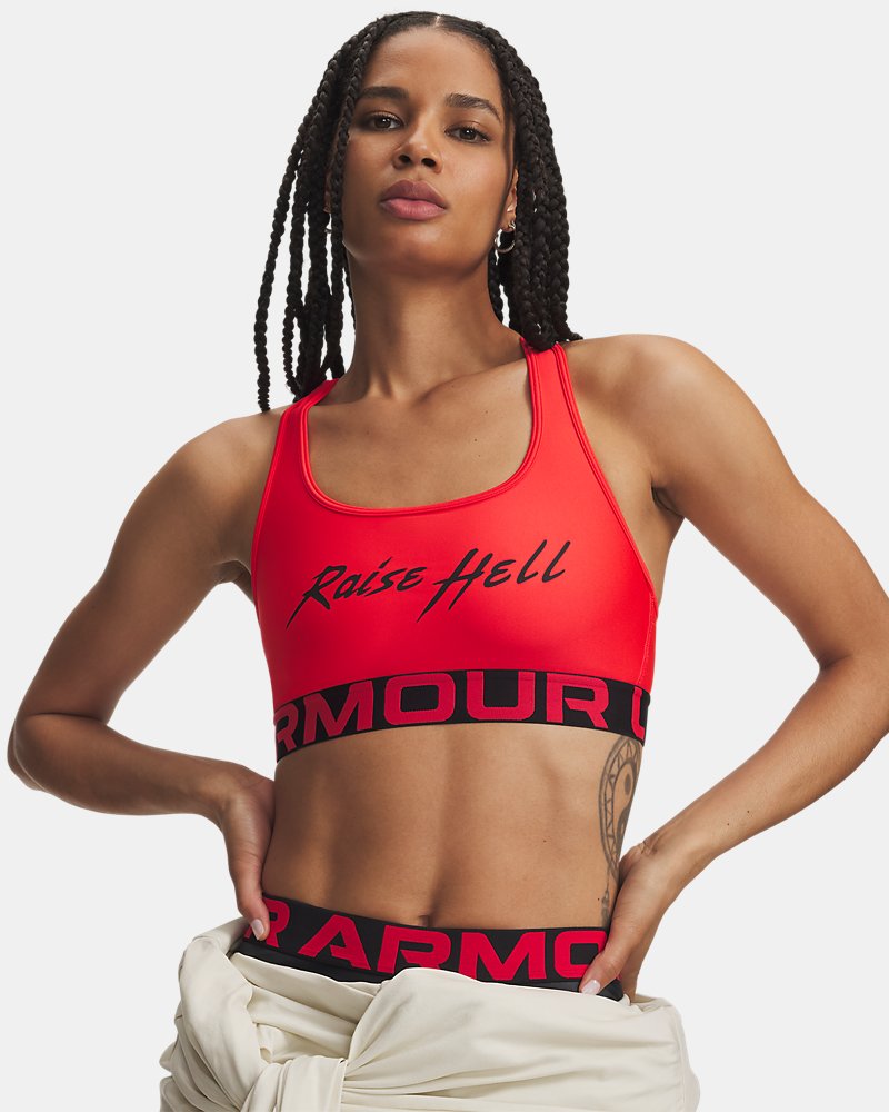 UA x Dodge HeatGear® Women's Sports Bra - Red