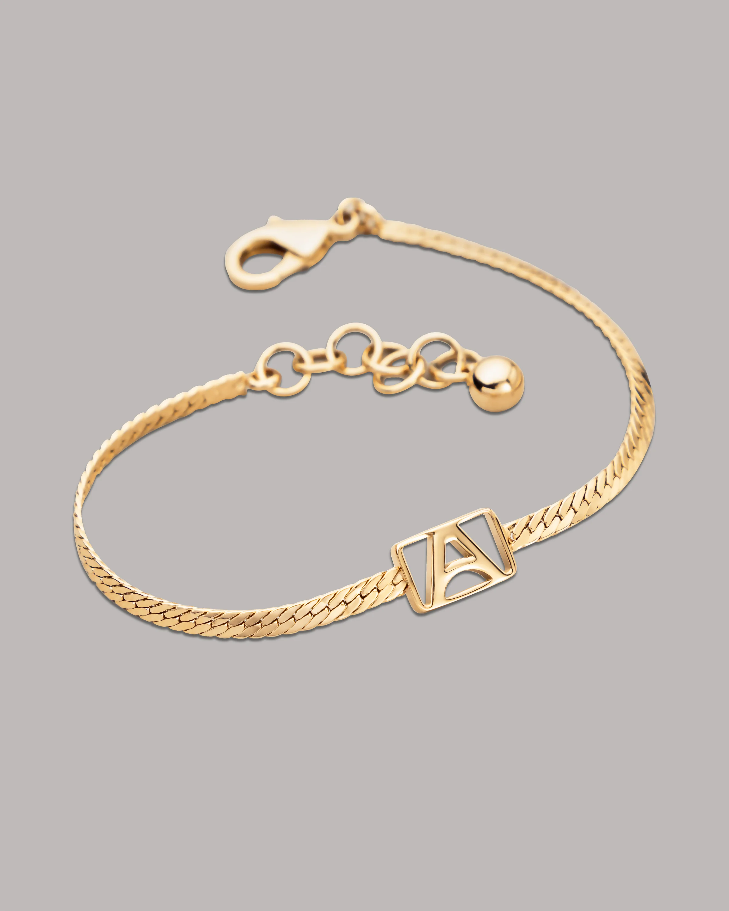 Herringbone & Logo Bracelet? | Gold
