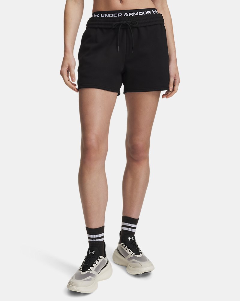 UA Icon Fleece Women's Shorts - Black