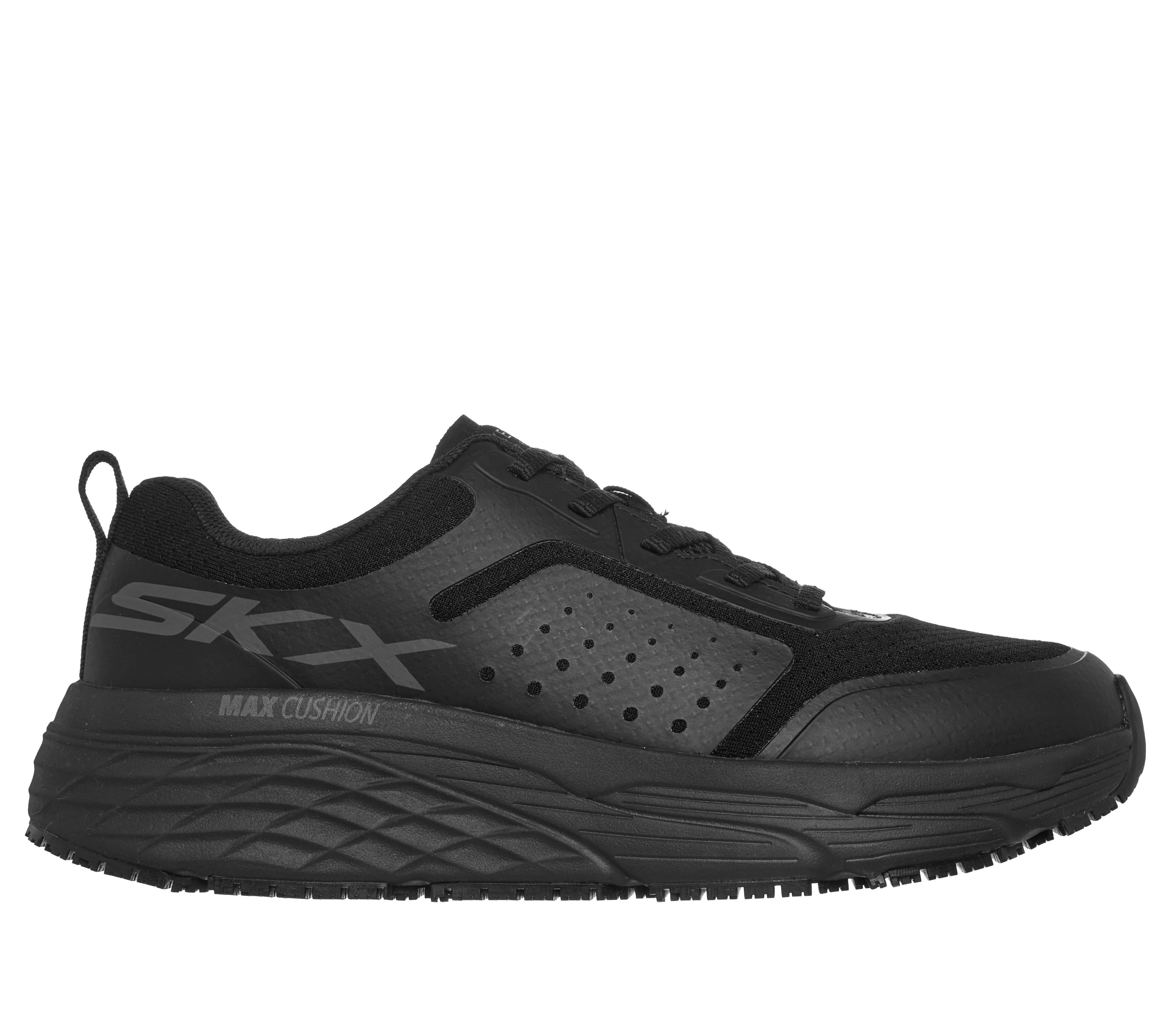 Work Slip-Resistant: Max Cushioning Elite - BLACK