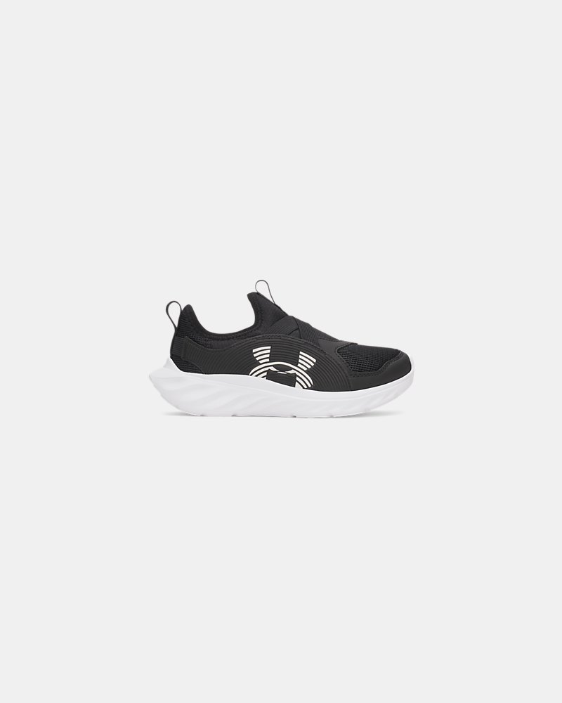 UA Turbo Go Boys' Pre-School Running Shoes - Black