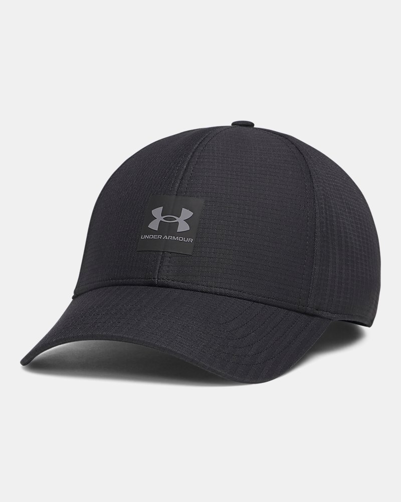 UA ArmourVent Low Men's Stretch Fit Cap - Black