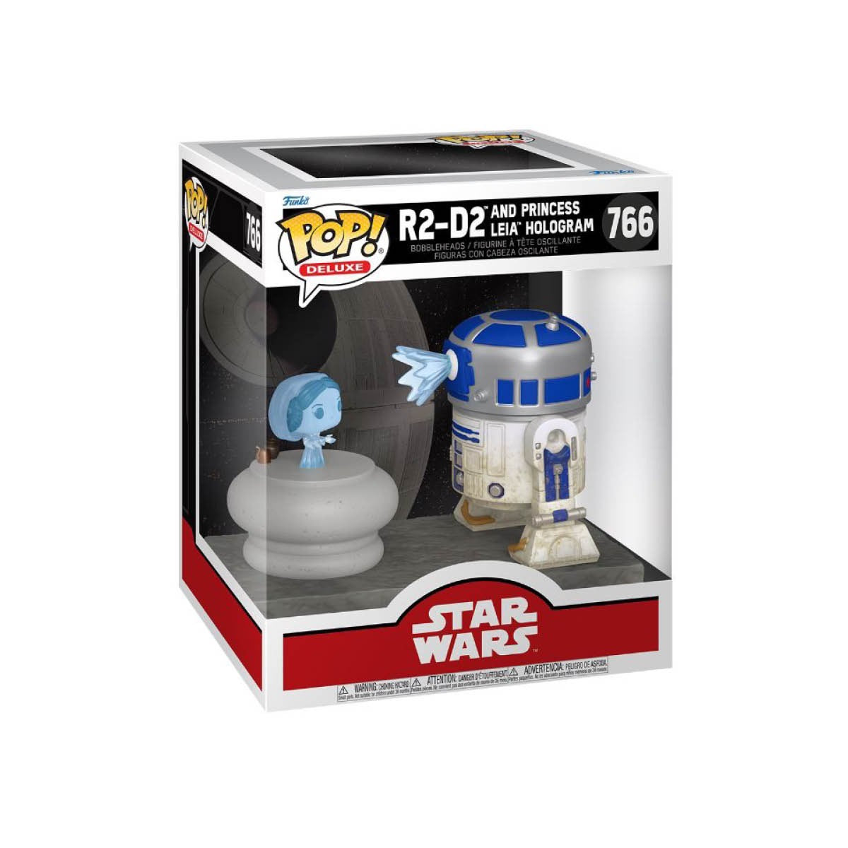 Pop! Deluxe R2-D2 and Princess Leia Hologram
