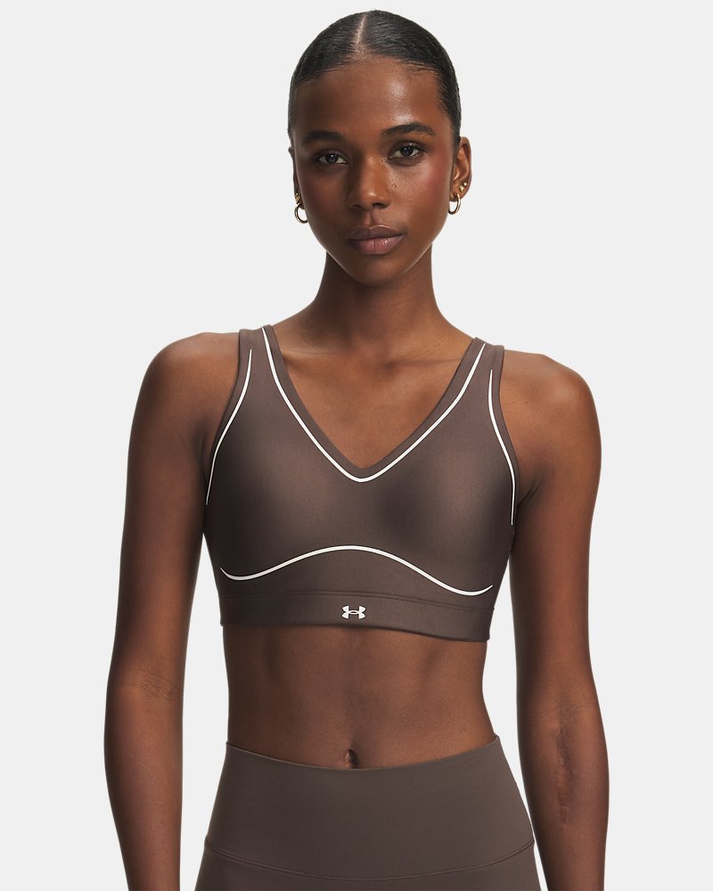 UA Infinity Mid Novelty Women's Sports Bra - Brown