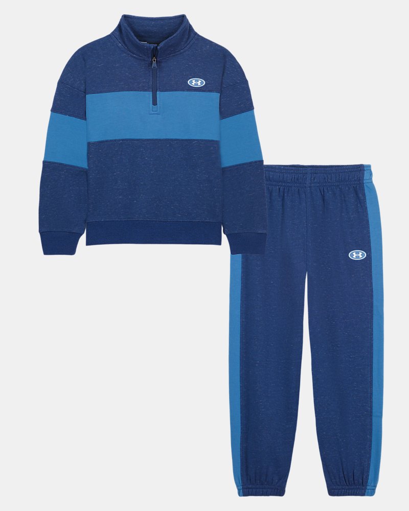 UA Colorblock Infant Boys' ¼ Zip Set - Blue