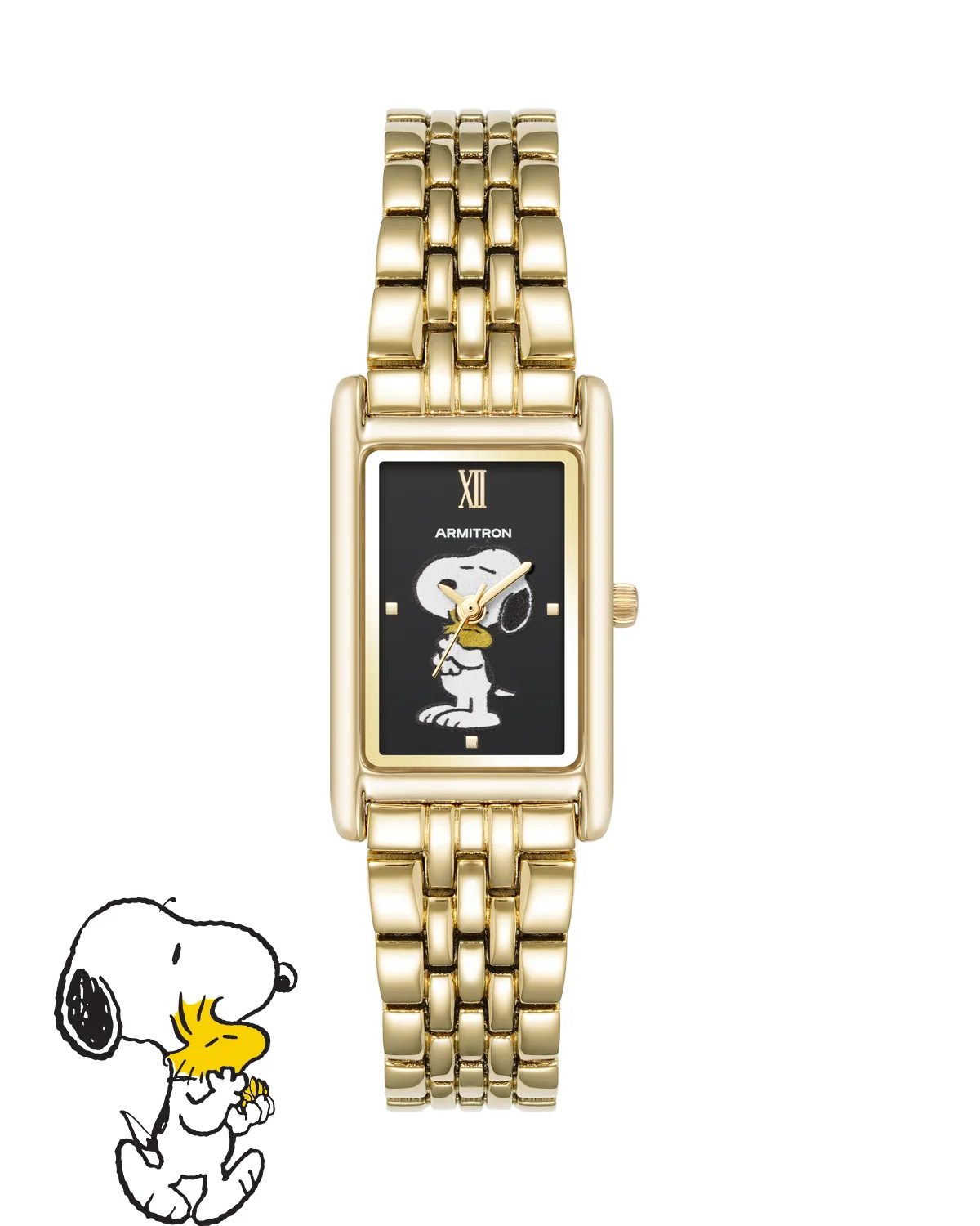 Armitron x Peanuts: Golden Hour | 20mm, Peanuts Gold/Black