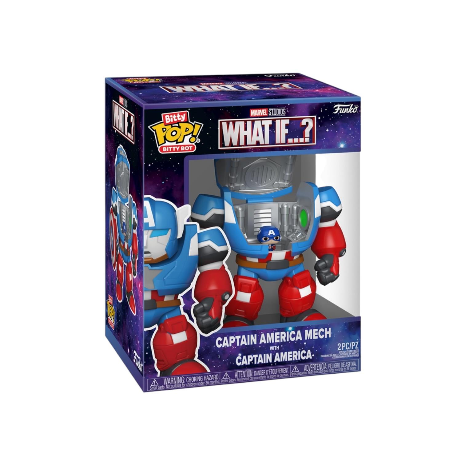 Bitty Pop! Bitty Bot Captain America Mech with Captain America