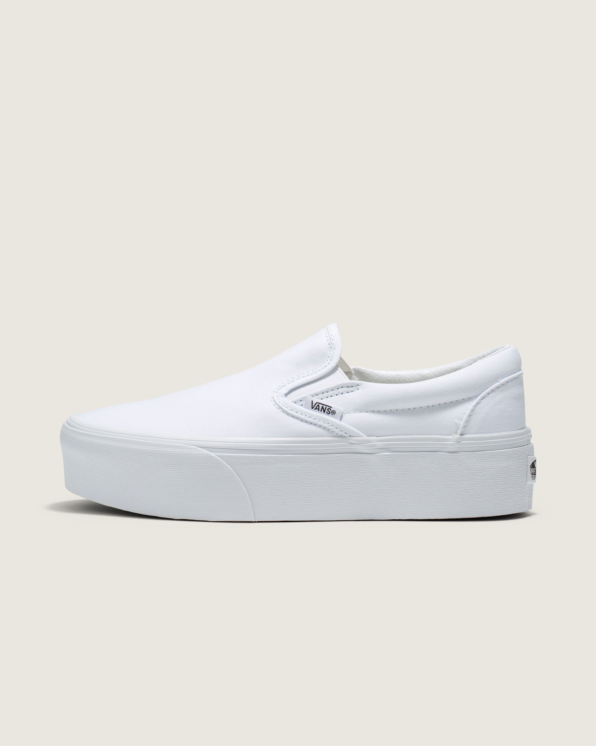 Classic Slip-On Platform Shoe - True White
