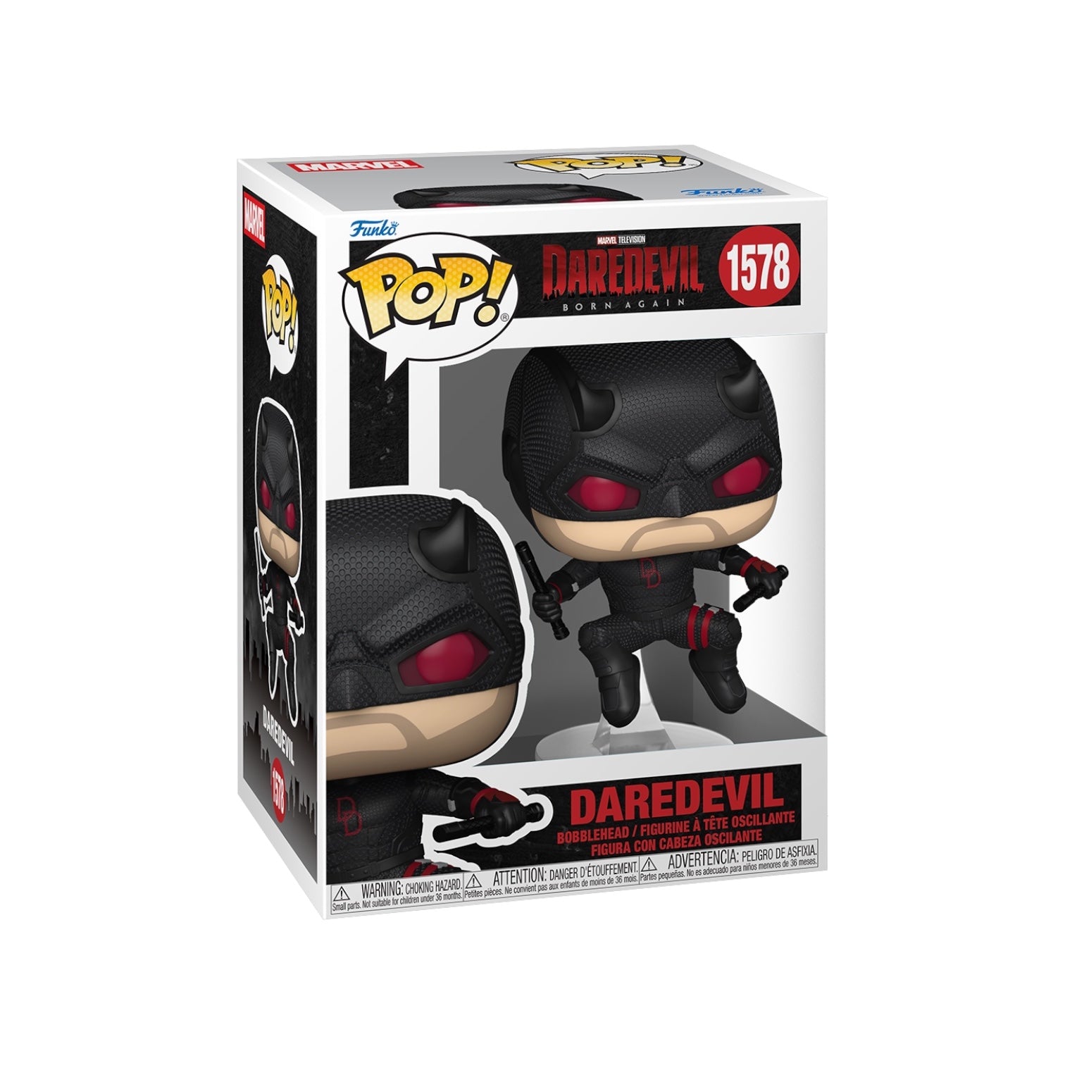 Pop! Daredevil (Black Suit) (Born Again)