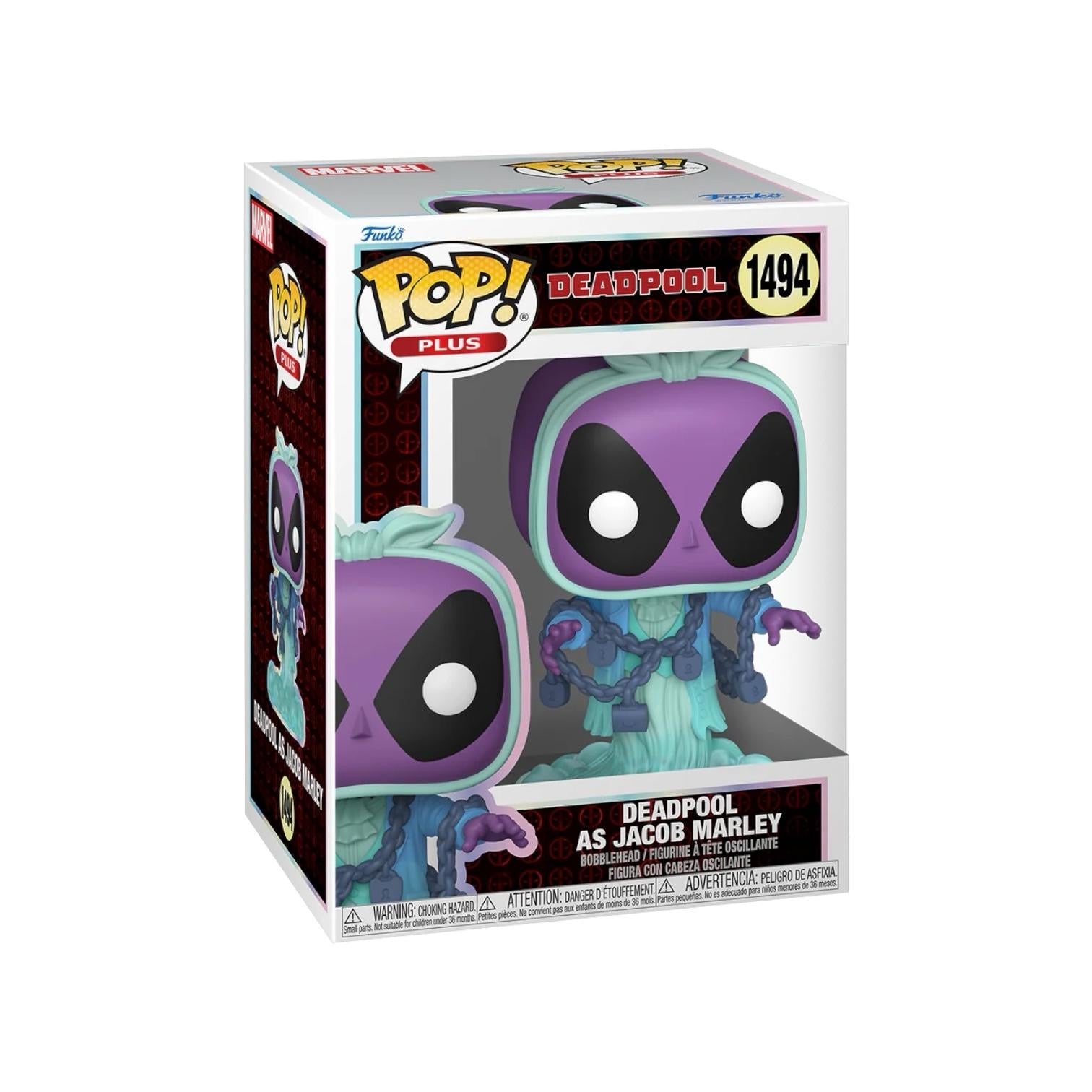 Pop! Plus Deadpool as Jacob Marley