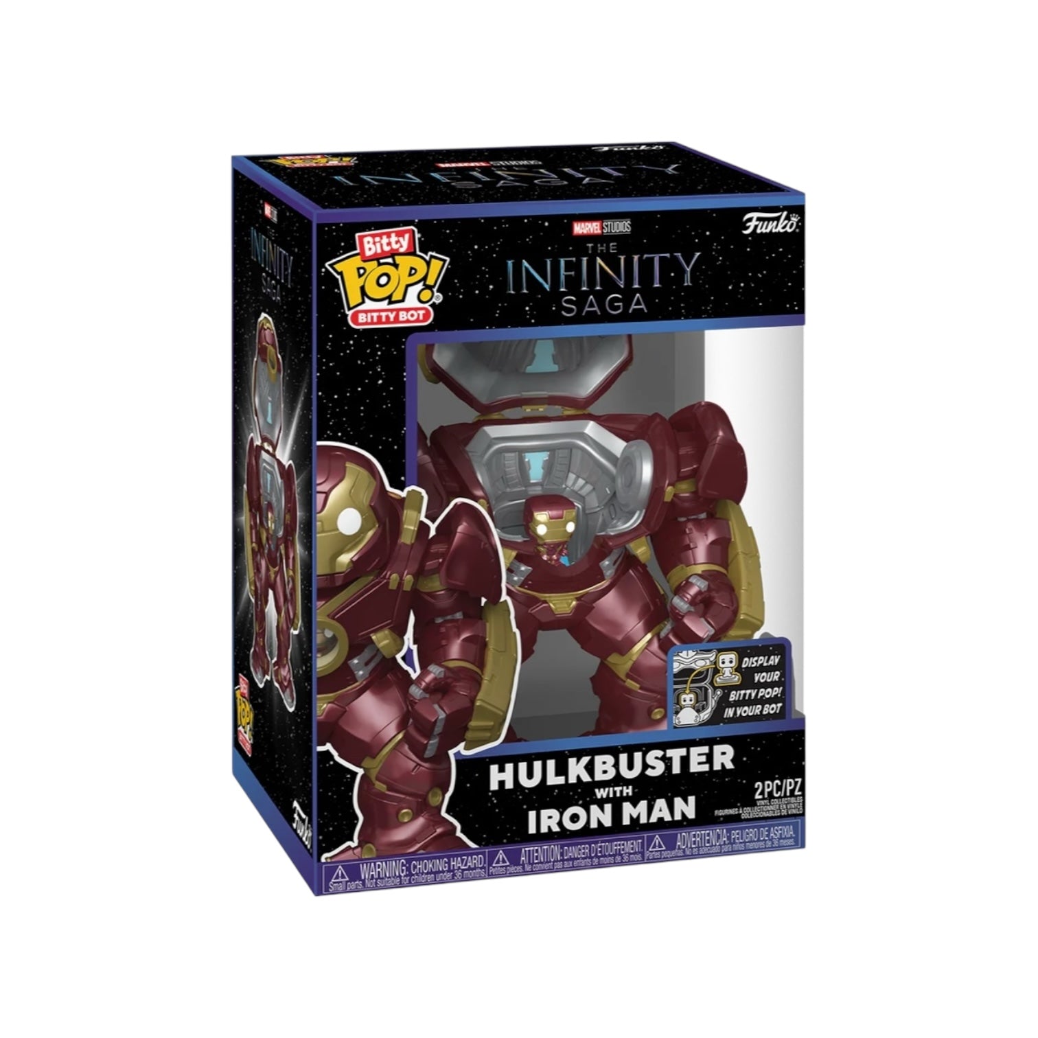 Bitty Pop! Bitty Bot Hulkbuster with Iron Man