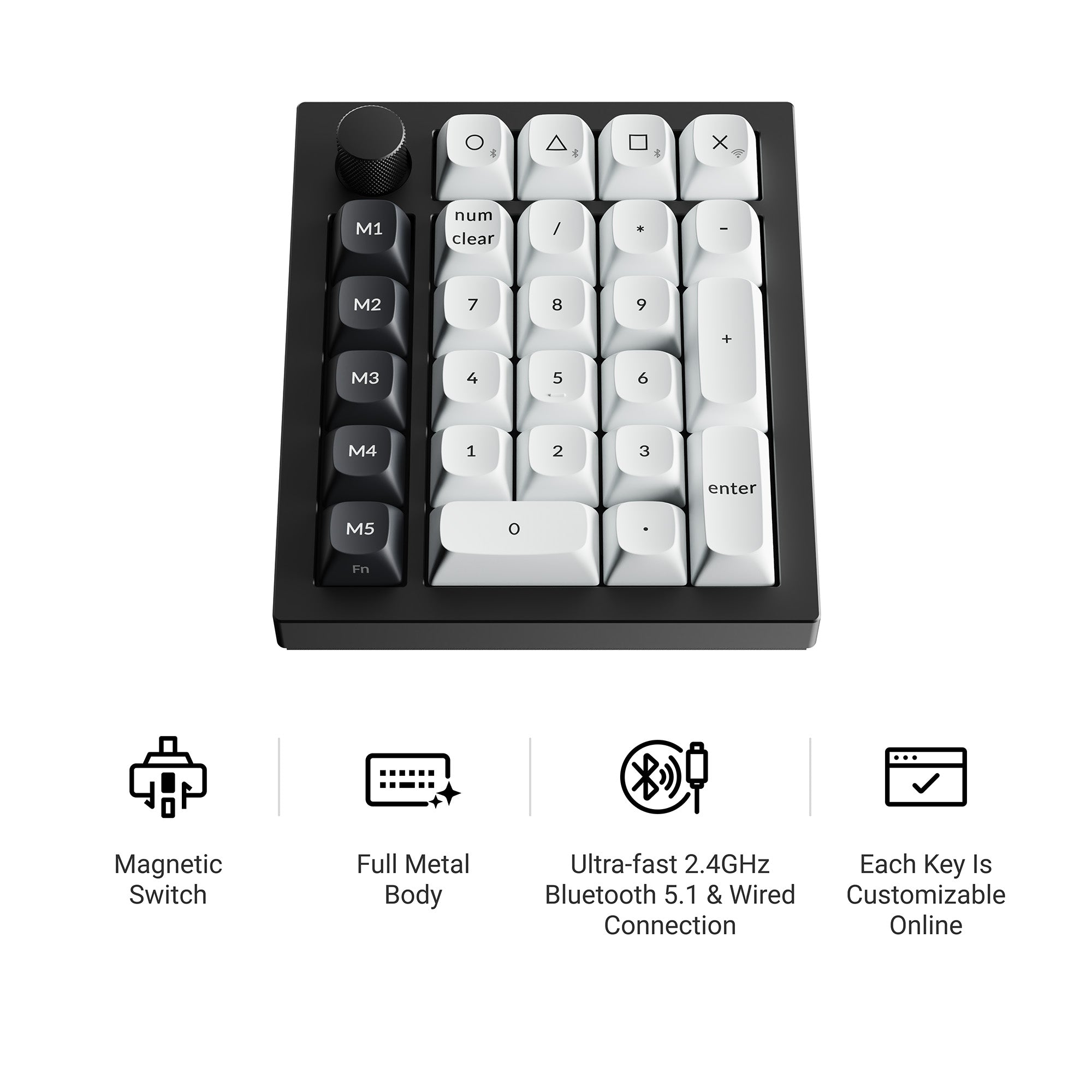 Keychron Q0 HE QMK Wireless Custom Number Pad