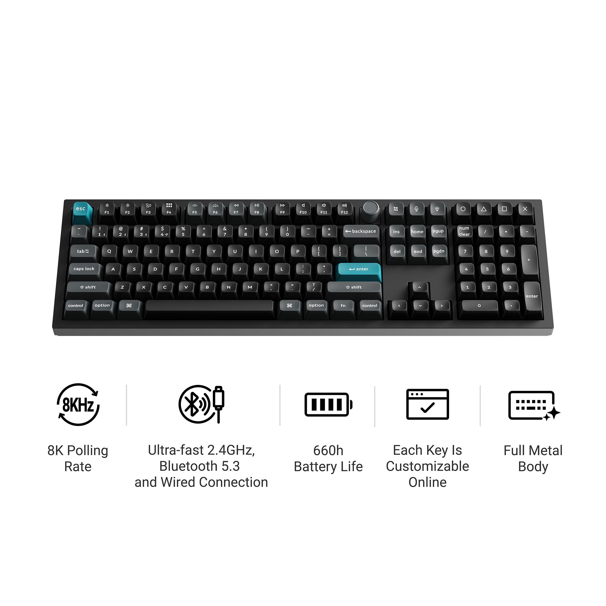 Keychron Q6 Ultra 8K Wireless Custom Mechanical Keyboard