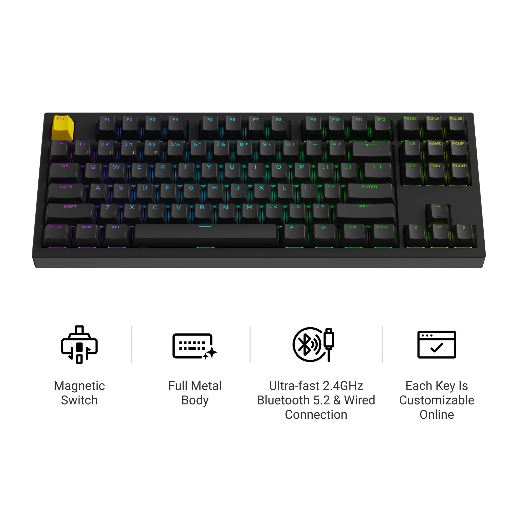 Lemokey P3 HE Wireless Magnetic Switch Custom Gaming Keyboard
