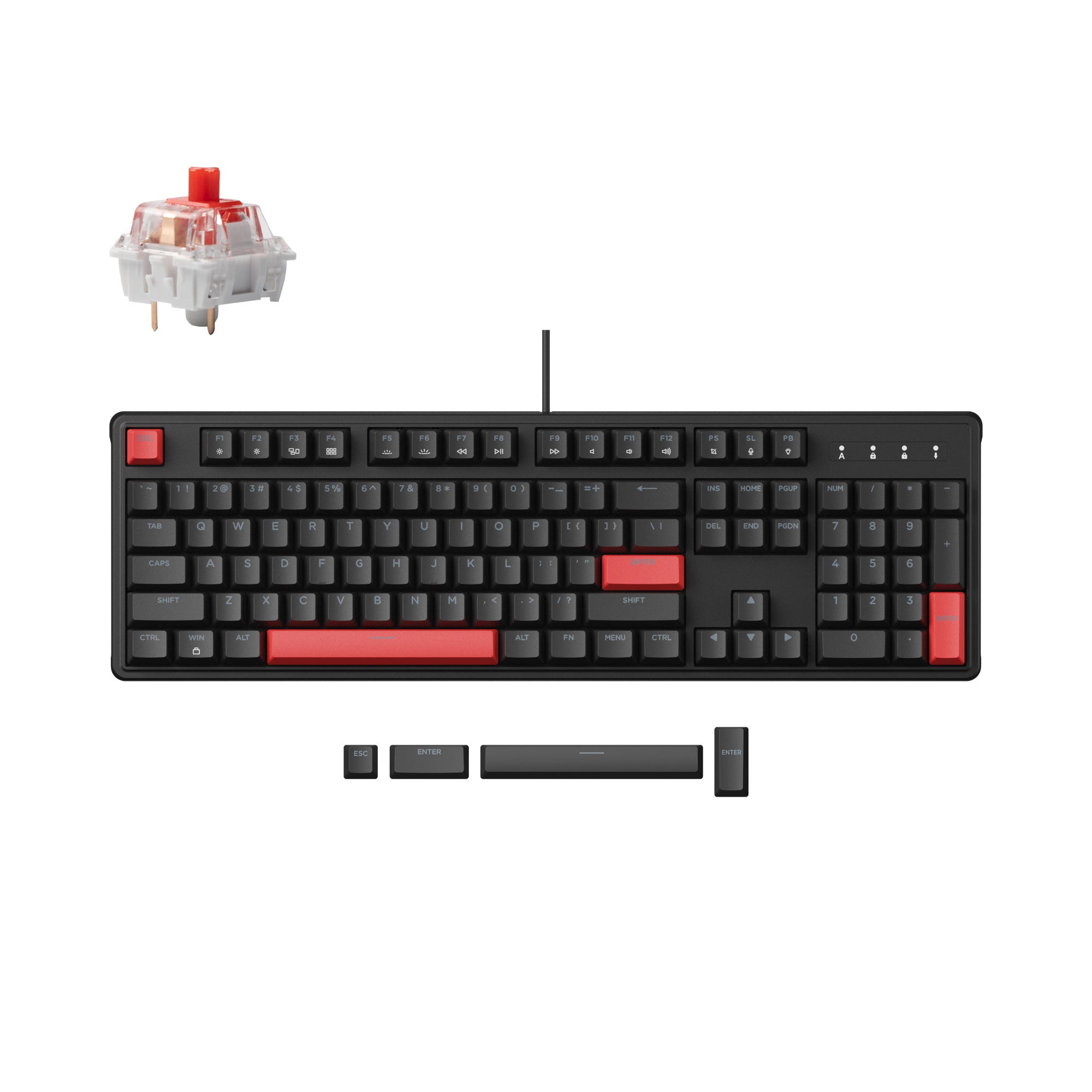 Lemokey X3 QMK/VIA Wired Mechanical Keyboard