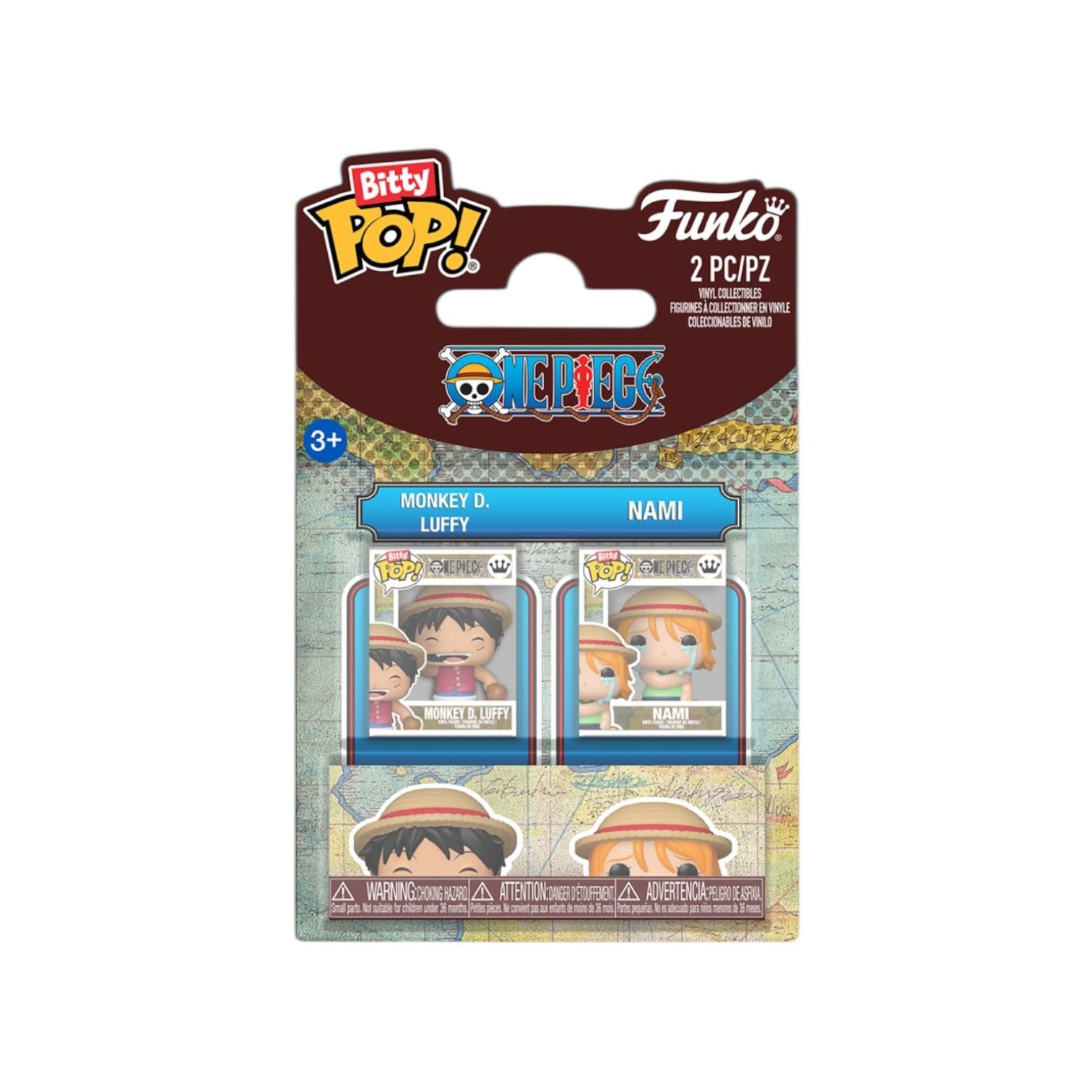 Bitty Pop! Monkey D. Luffy & Nami 2-Pack