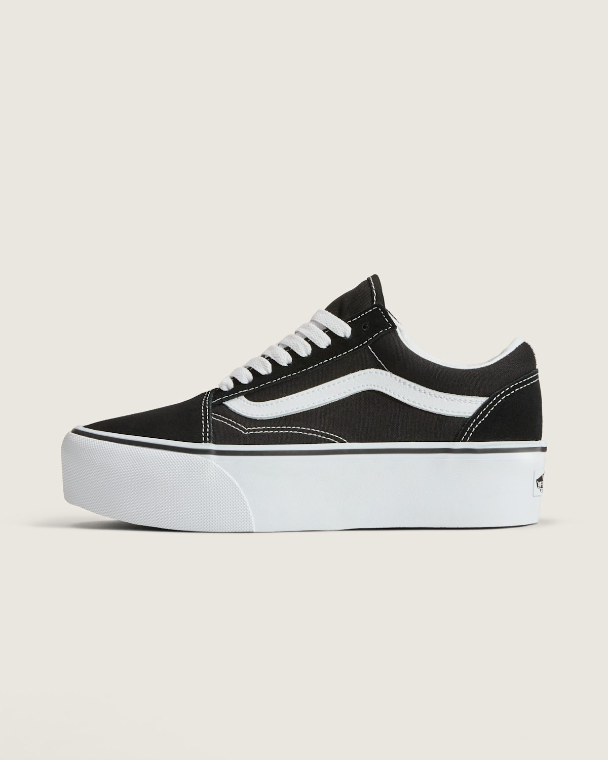 Old Skool Platform Shoe - Black / True White