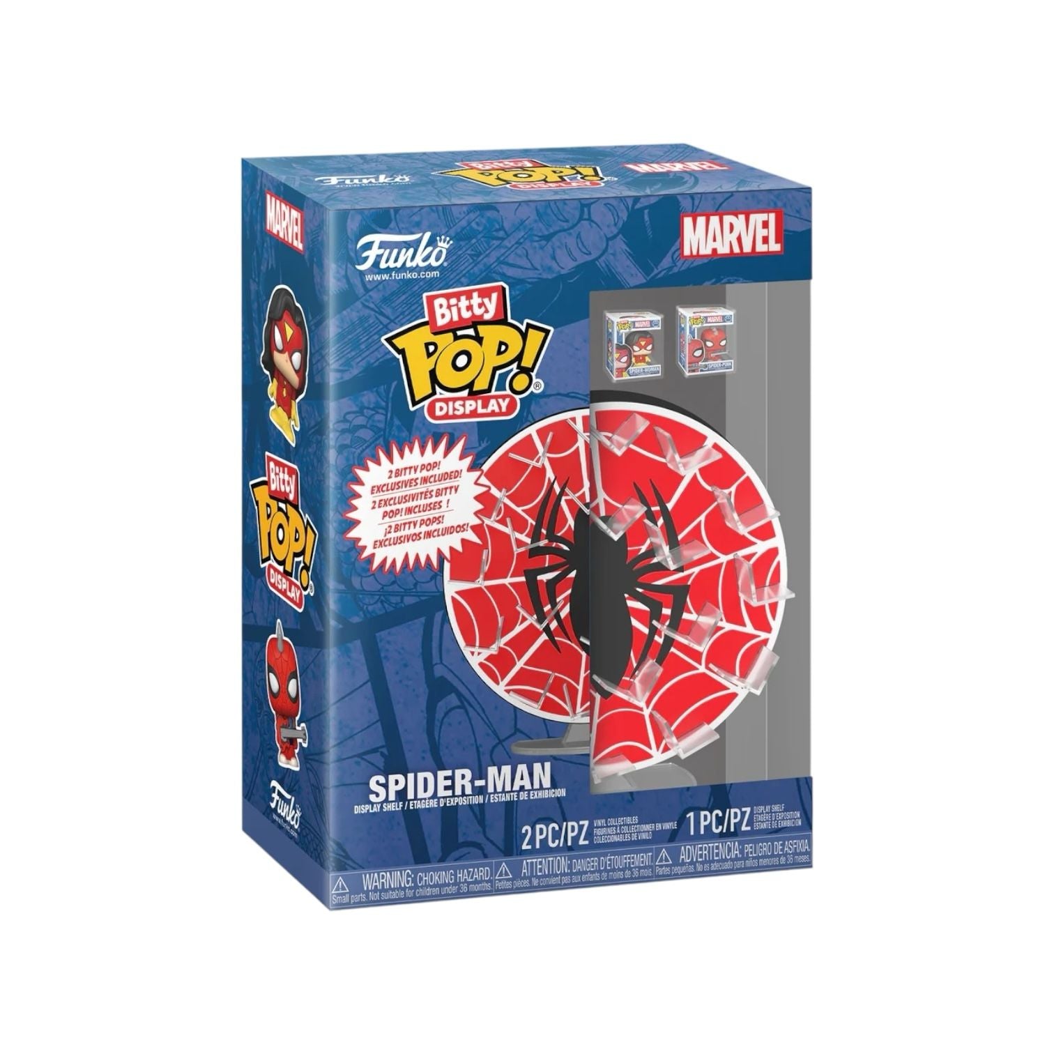 Bitty Pop! Display Spider-Man Web