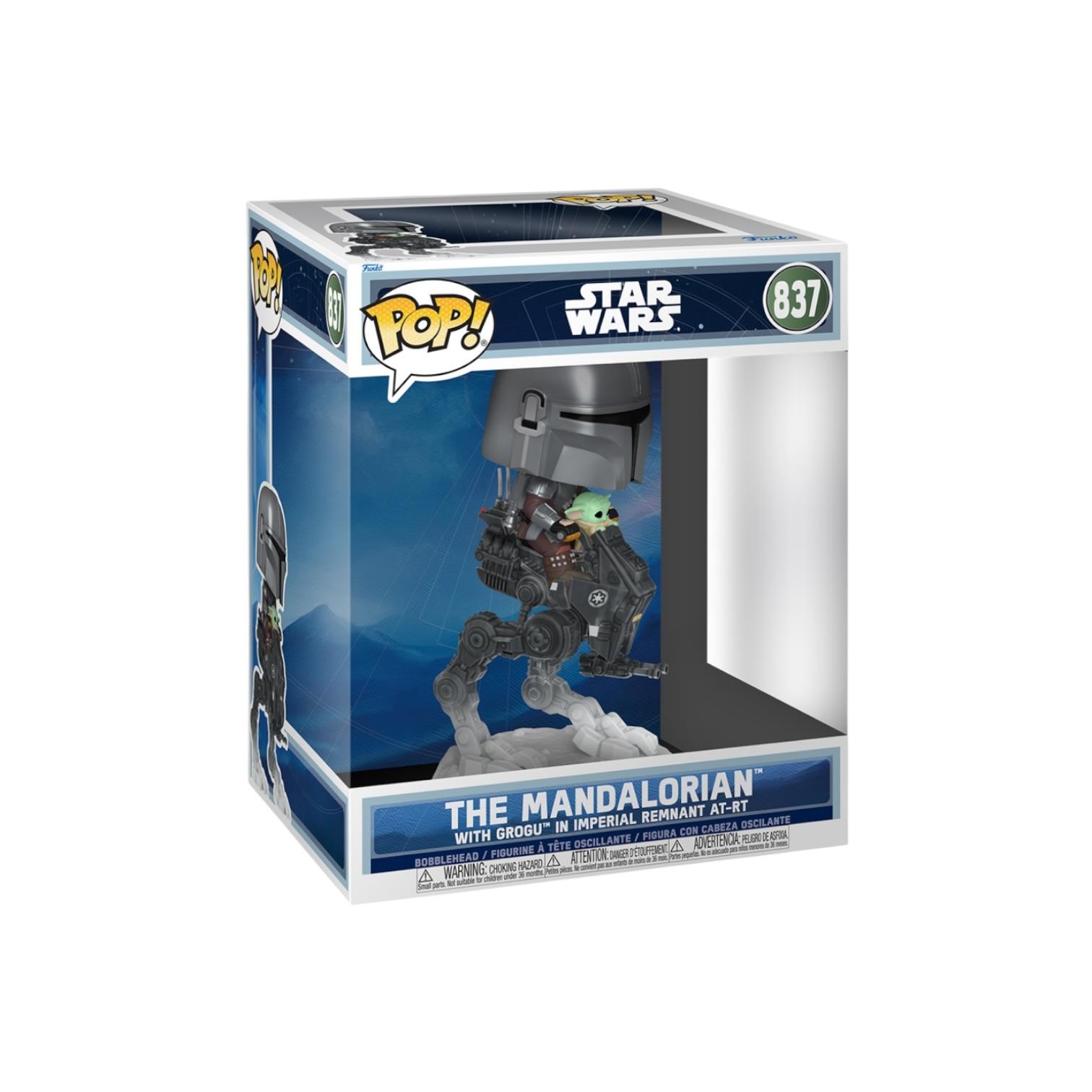 Pop! Rides Deluxe The Mandalorian with Grogu in Imperial Remnant AT-RT