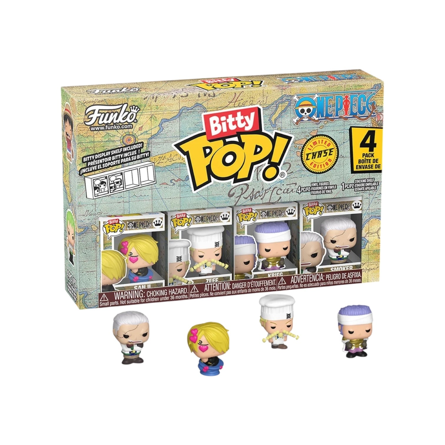 Bitty Pop! One Piece 4-Pack Series 3