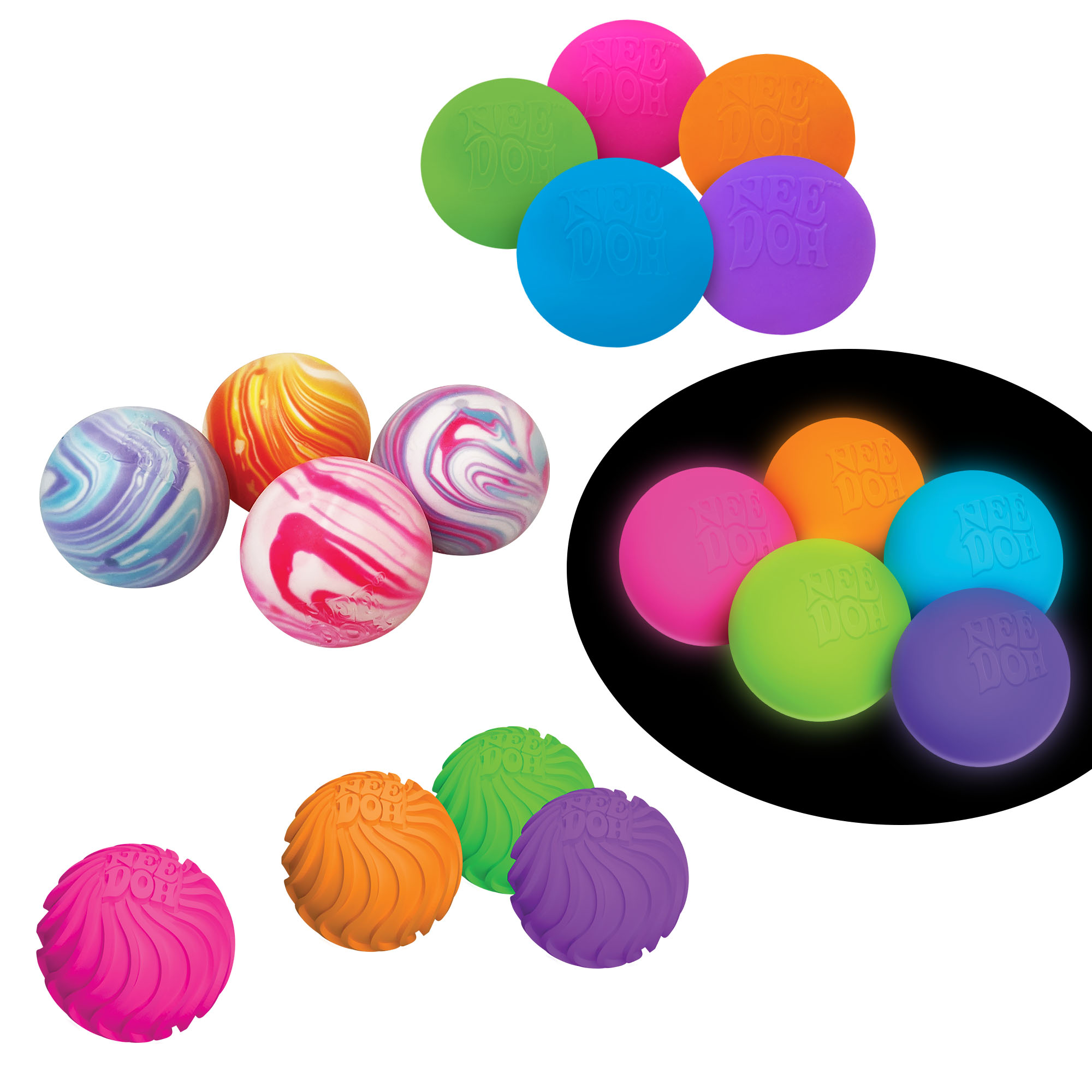 Teenie NeeDoh® Singles | Mini Sensory Squish 4 Styles