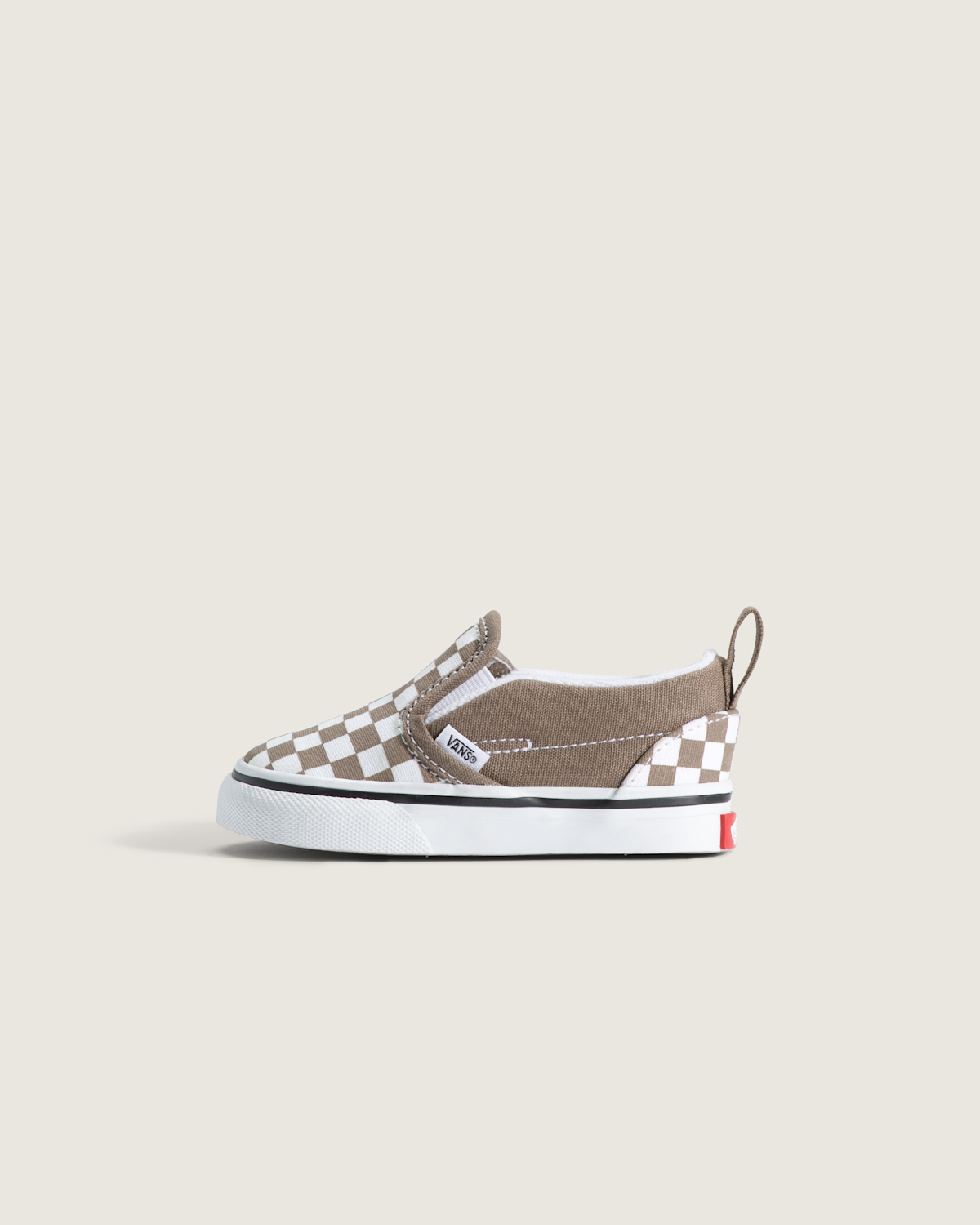 Toddler Slip-On V Checkerboard Shoe - Checkerboard Walnut Brown