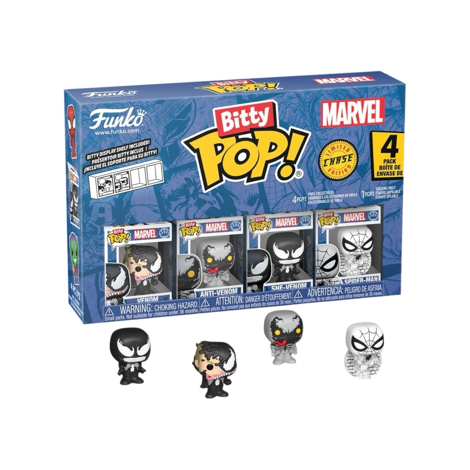 Bitty Pop! Spider-Man 4-Pack Series 3