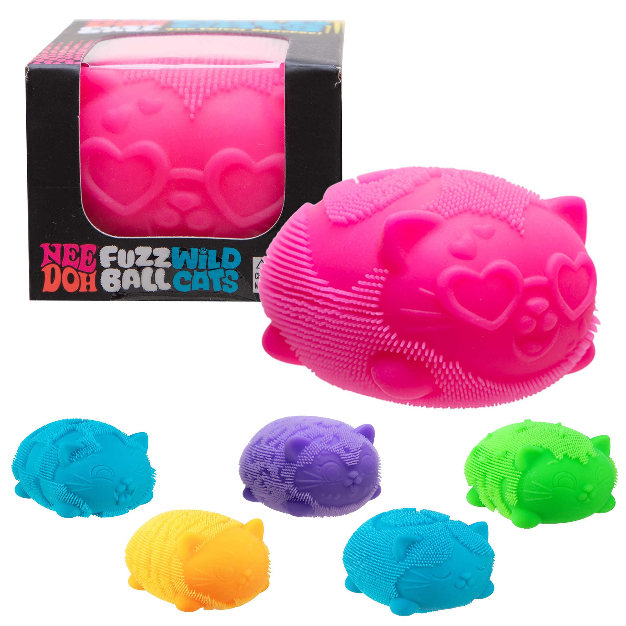 NeeDoh® Fuzz Ball Wild Cats - Schylling