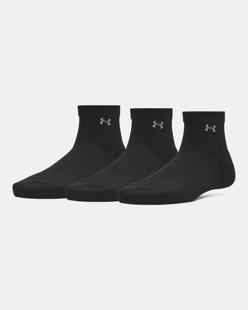 UA Vanish Women's 3-Pack Quarter Socks - Black