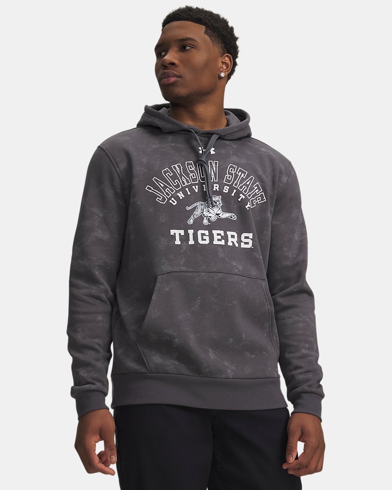 UA Rival Fleece Washed Collegiate Men's Hoodie - Gray