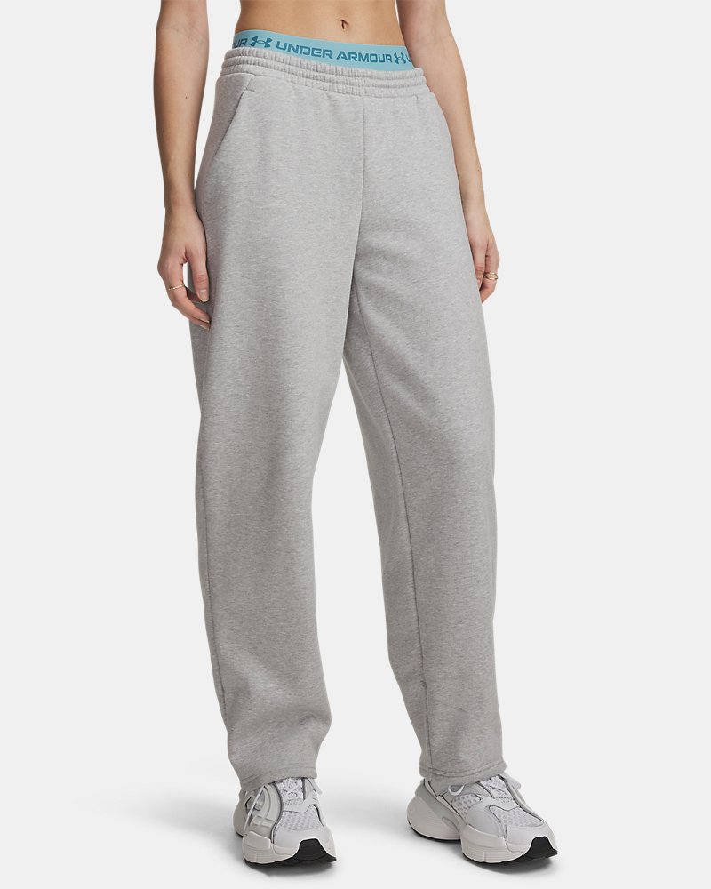 UA Icon Fleece Relaxed Women's Pants - Gray