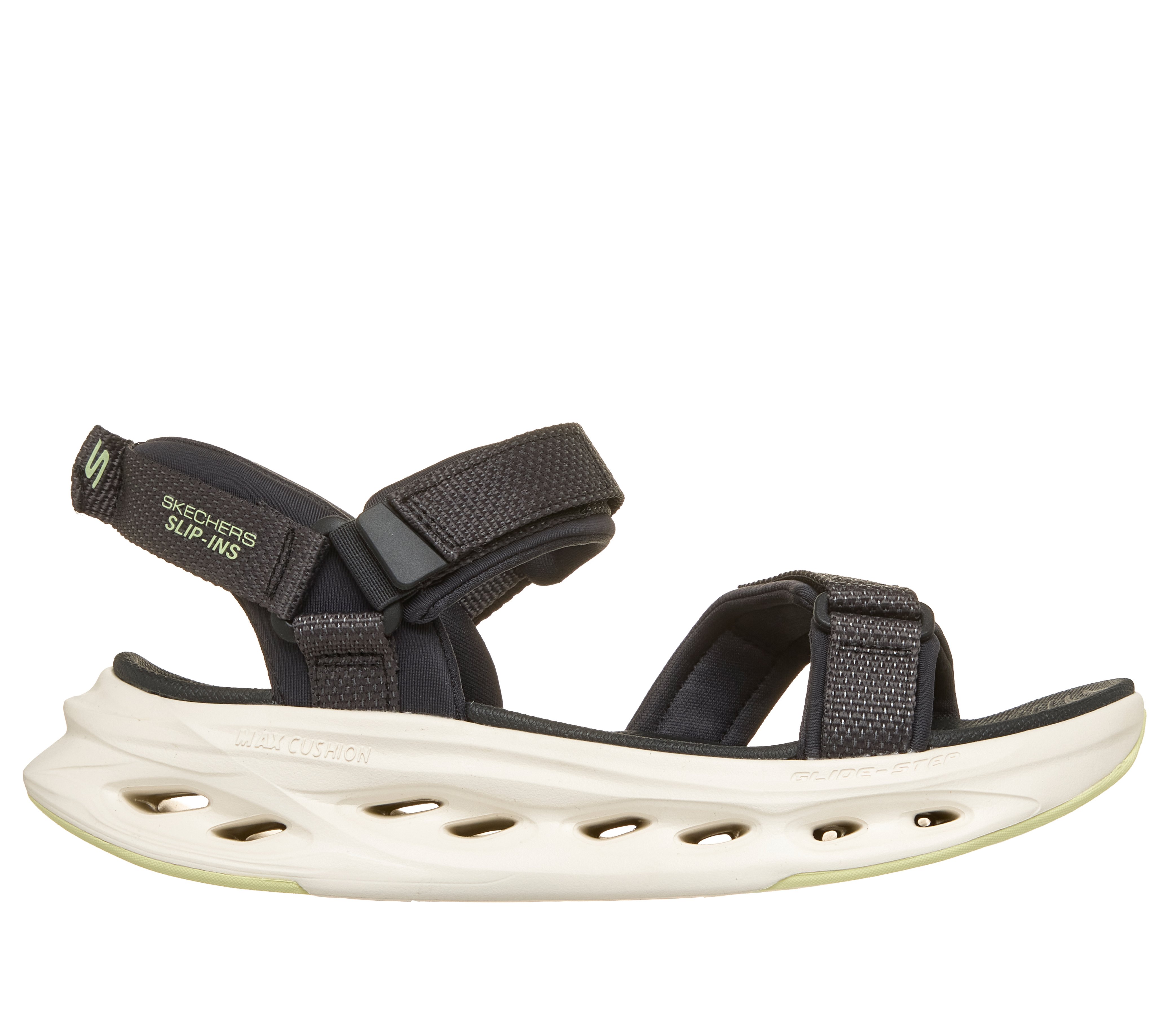 Skechers Slip-ins: Max Cushioning Glide-Step Sandal - Skylar - BLACK