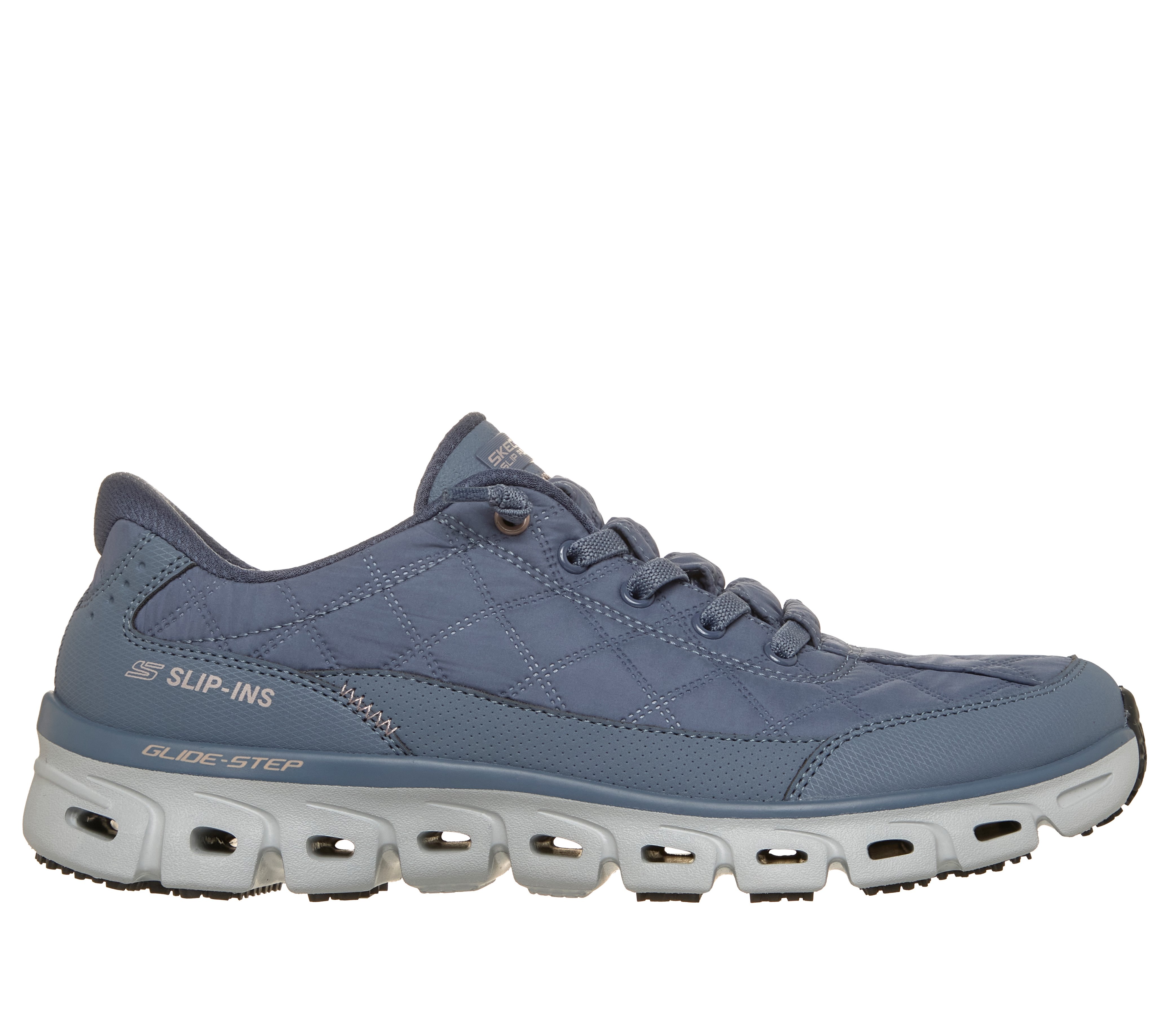 Skechers Slip-ins Work Slip-Resistant: Glide-Step - Cozy Fit Zhova - SLATE