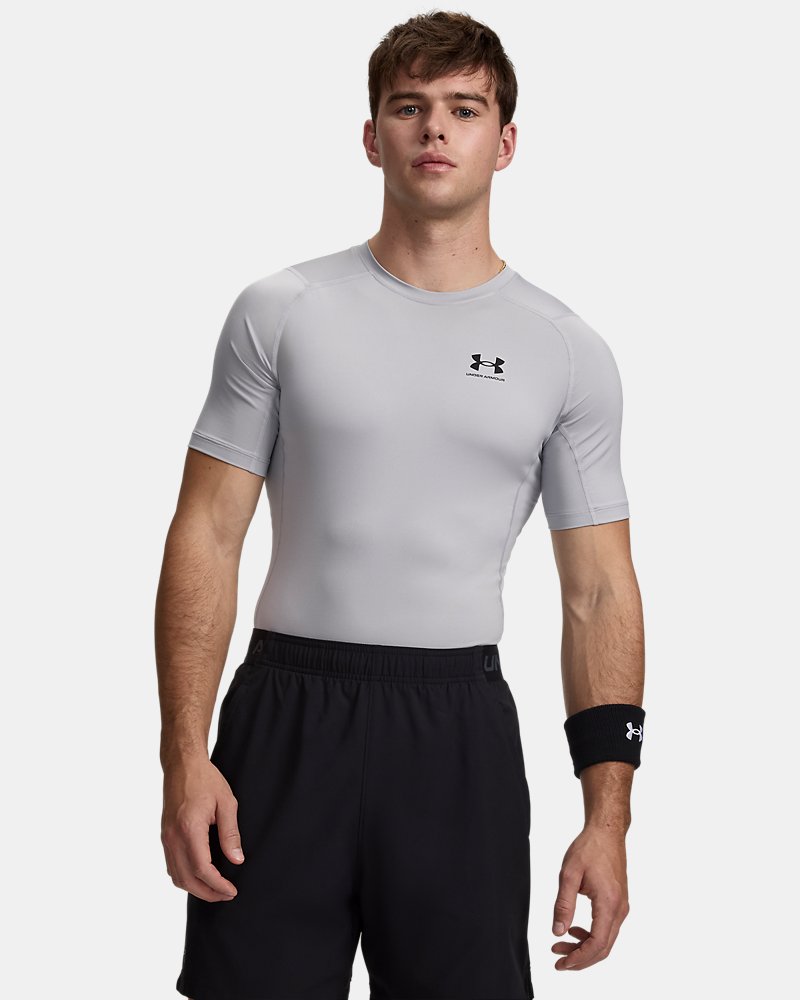 HeatGear® Men's Compression Short Sleeve - Gray